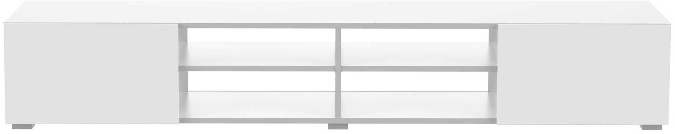 Meuble TV Podium 185 cm - blanc - Image 5