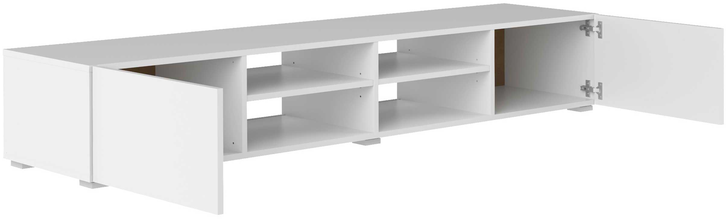 Meuble TV Podium 185 cm - blanc - Image 8