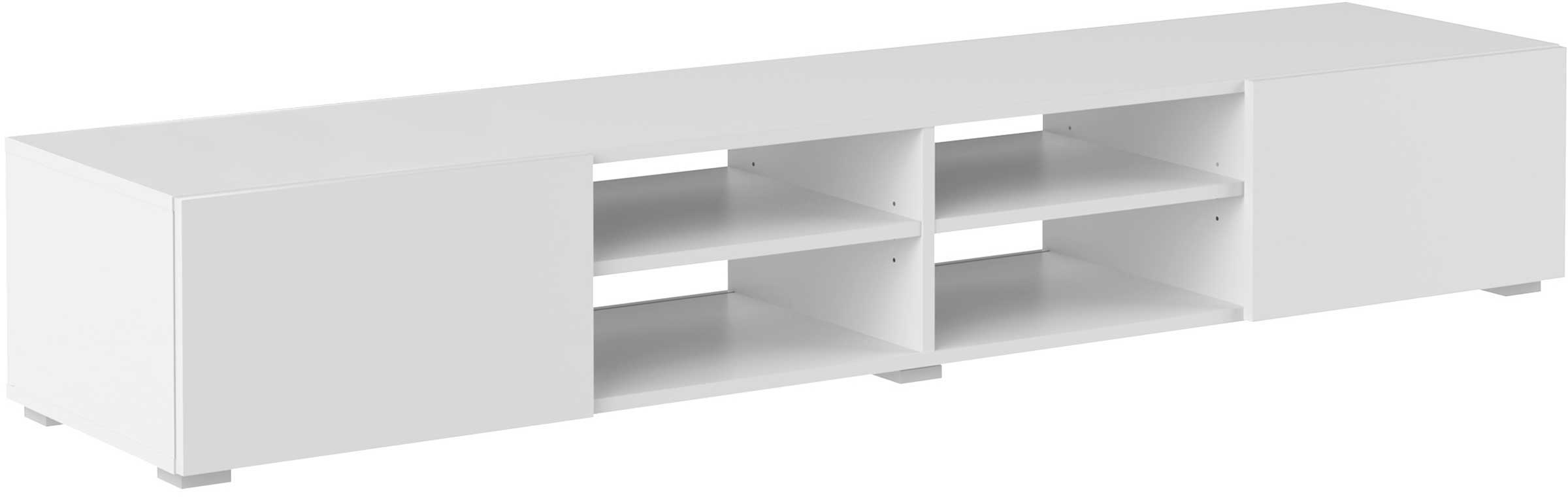 Meuble TV Podium 185 cm - blanc - Image 10