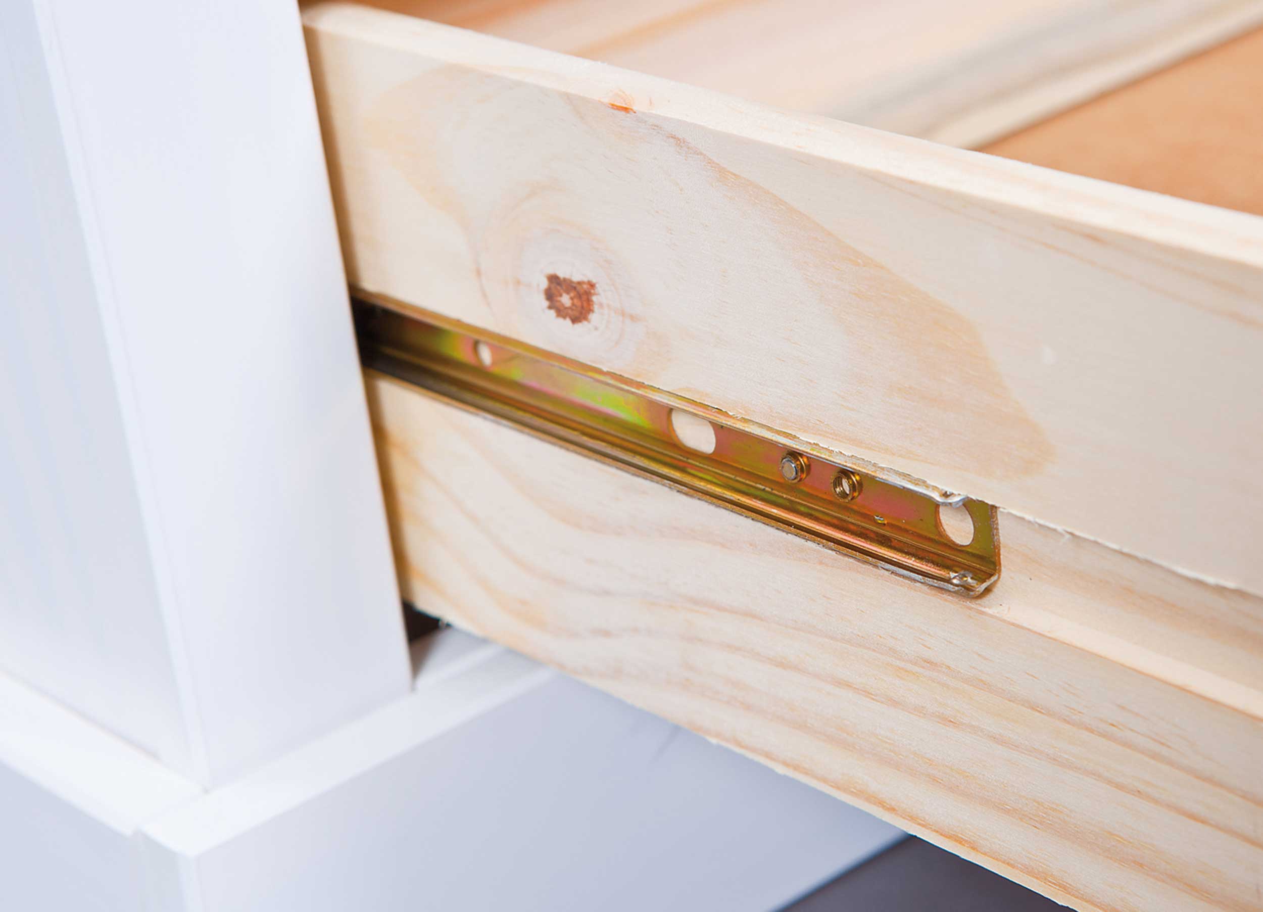 Meuble tv Provence 118cm à 2 tiroirs - blanc - Image 5