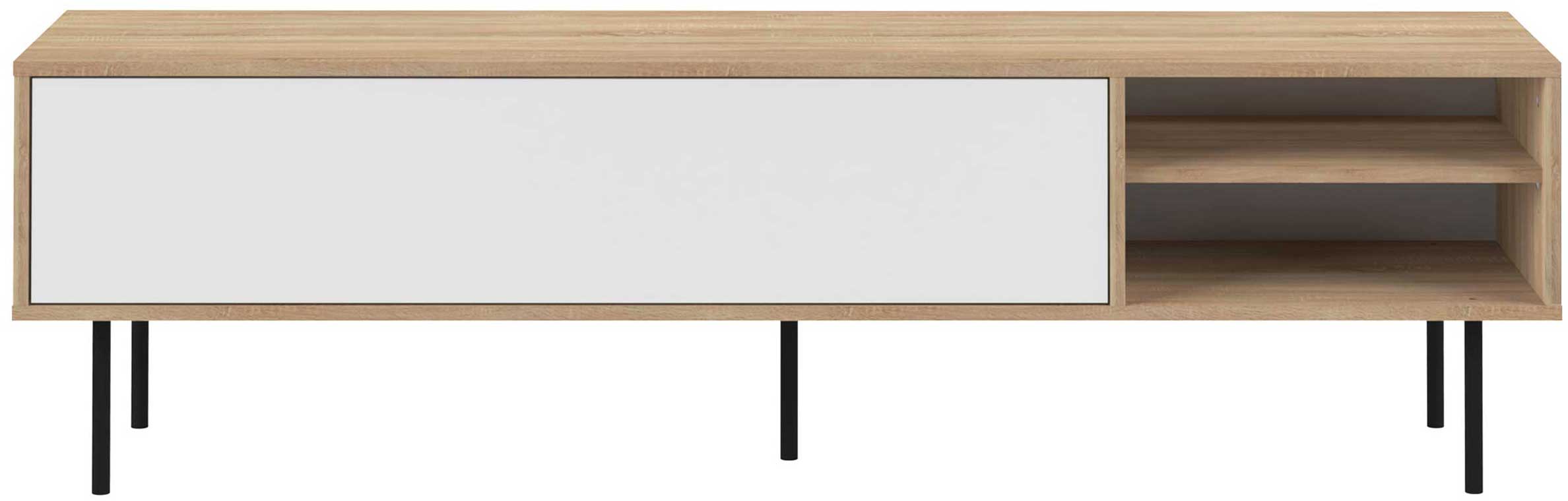 Meuble TV Watt 165cm - chêne/blanc - Image 9