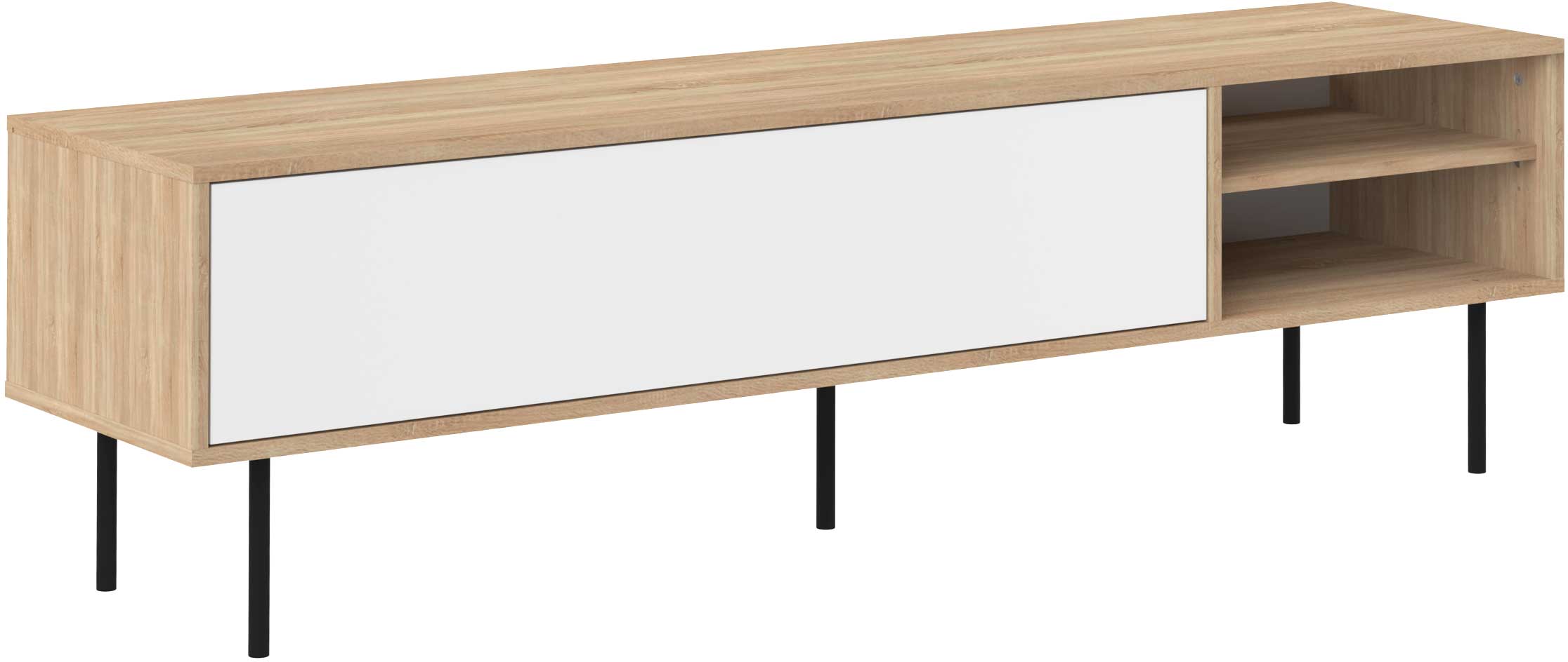 Meuble TV Watt 165cm - chêne/blanc - Image 10