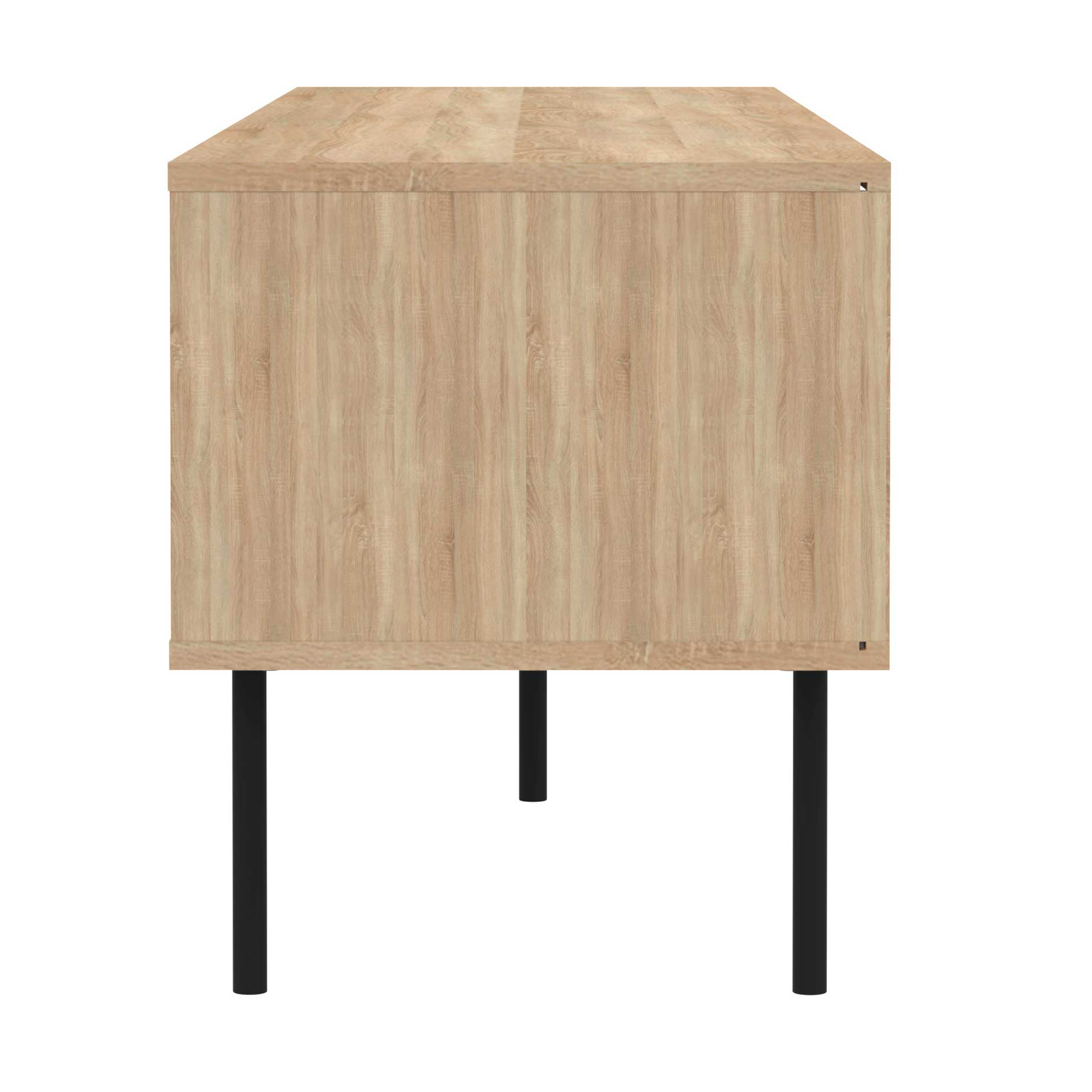 Meuble TV Watt 165cm - chêne/noir - Image 3