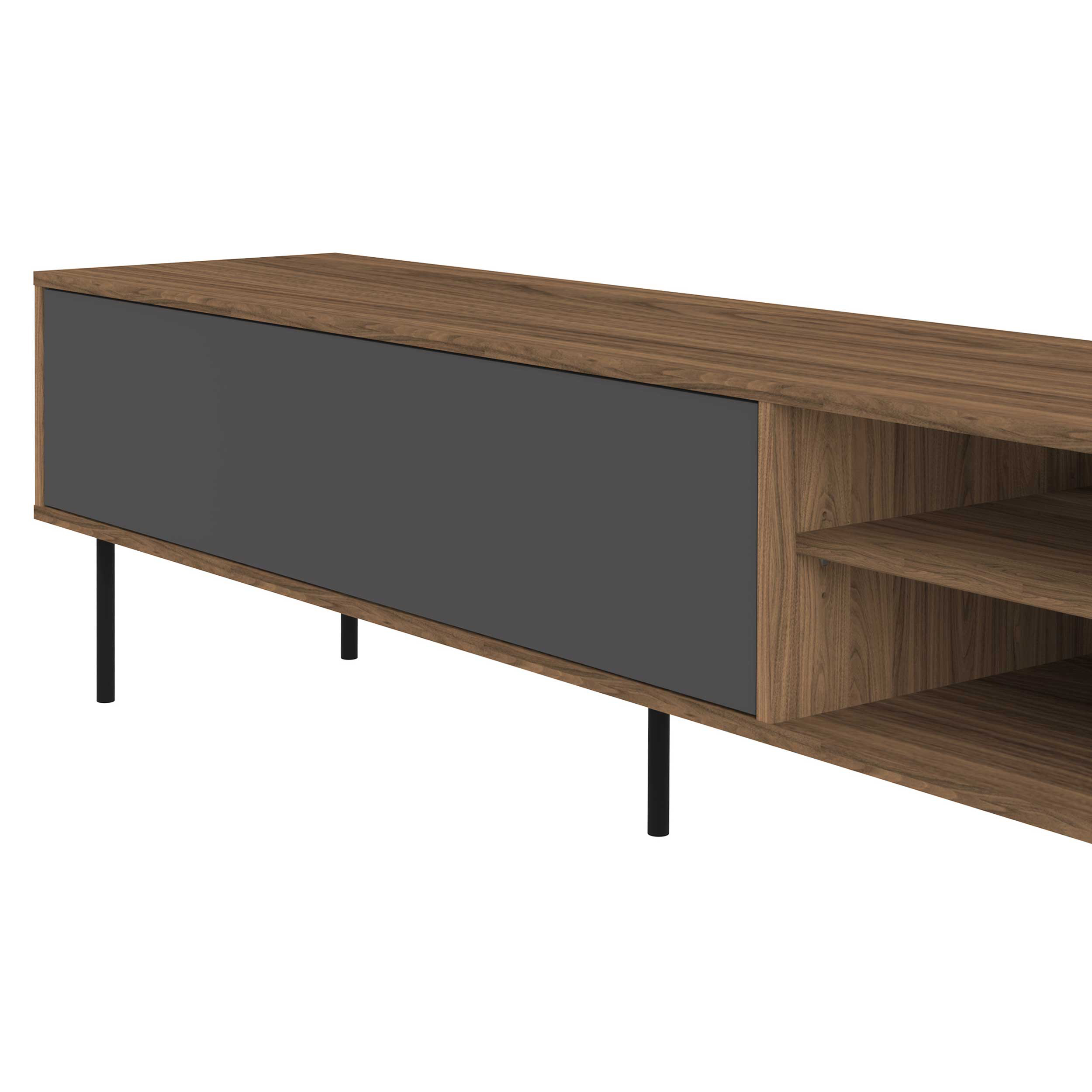 Meuble TV Watt 165cm - noyer/gris - Image 7