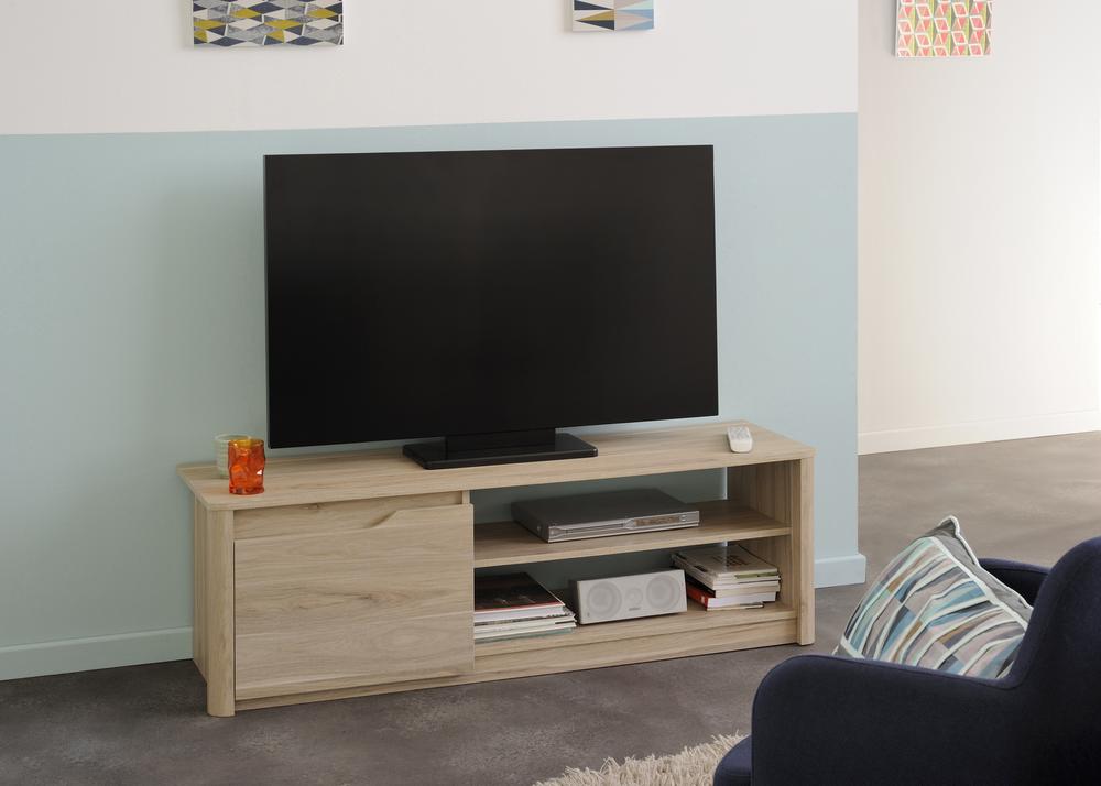 Meuble TV Wina 136cm - chêne - Image 3