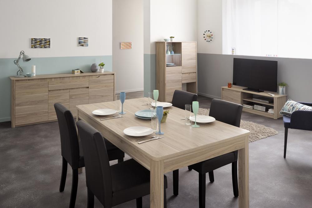 Meuble TV Wina 136cm - chêne - Image 4