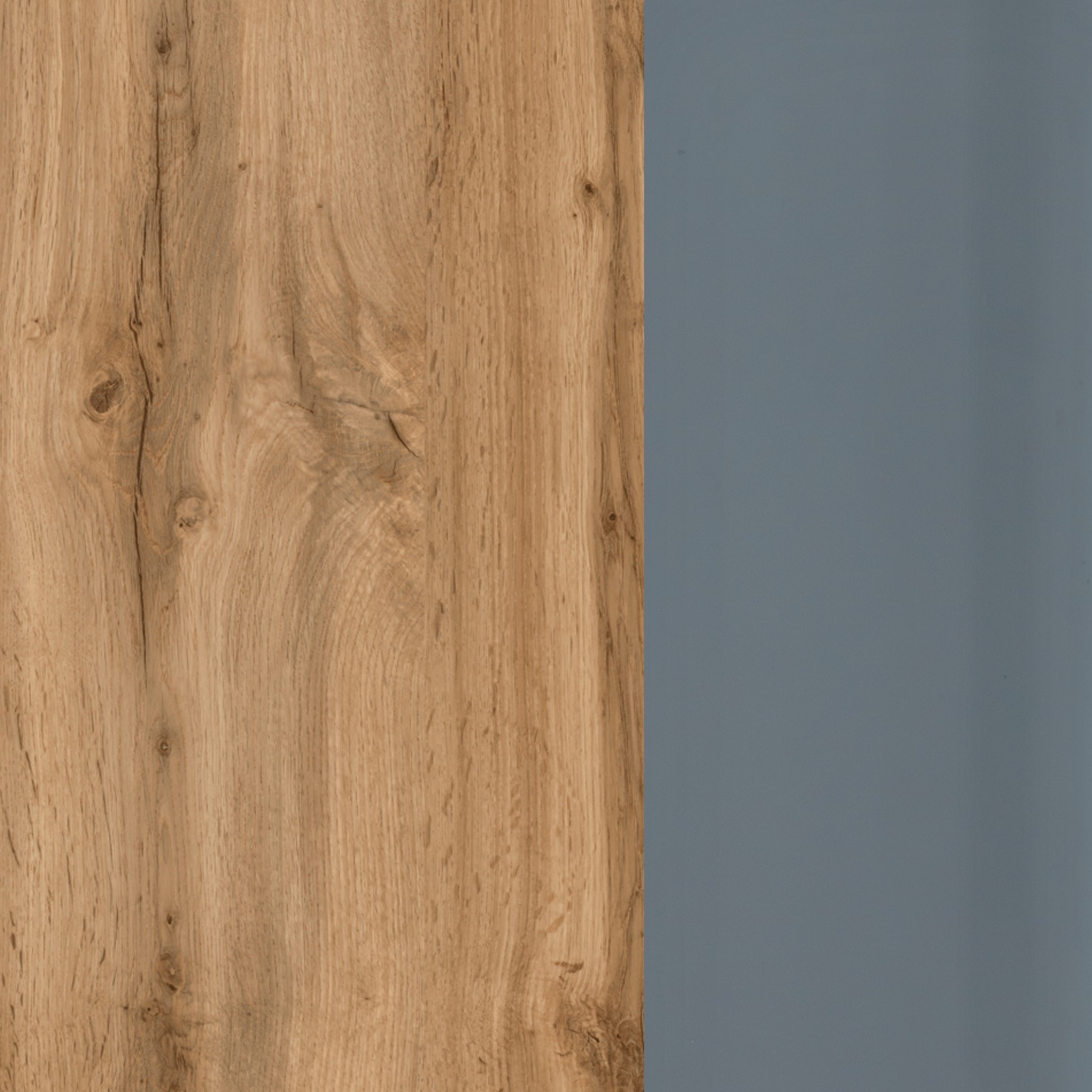 Meuble vasque Helina 80cm avec 2 tiroirs - chêne/gris - Image 5