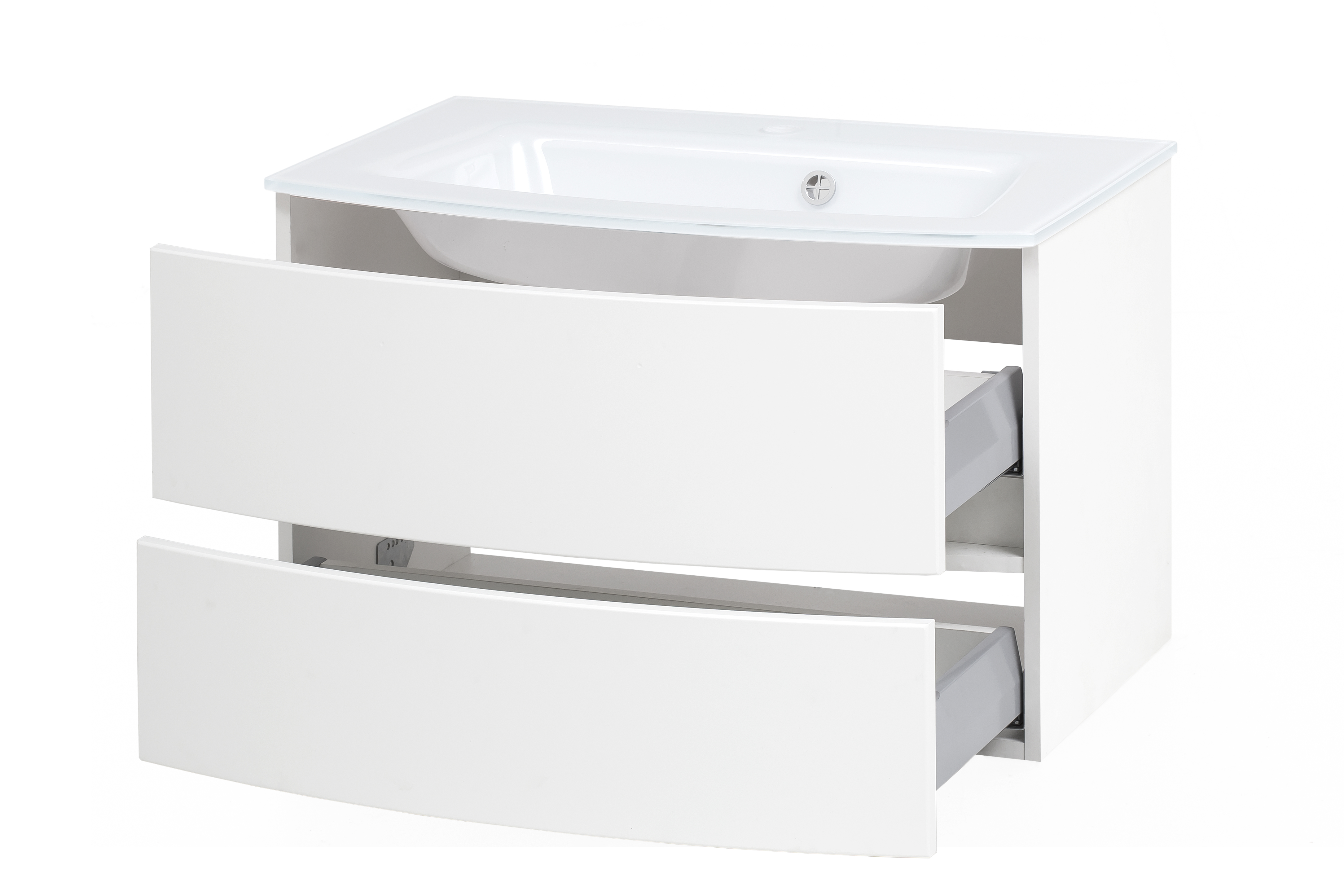 Meuble vasque Kornel 80cm avec vasque blanche - blanc - Image 11