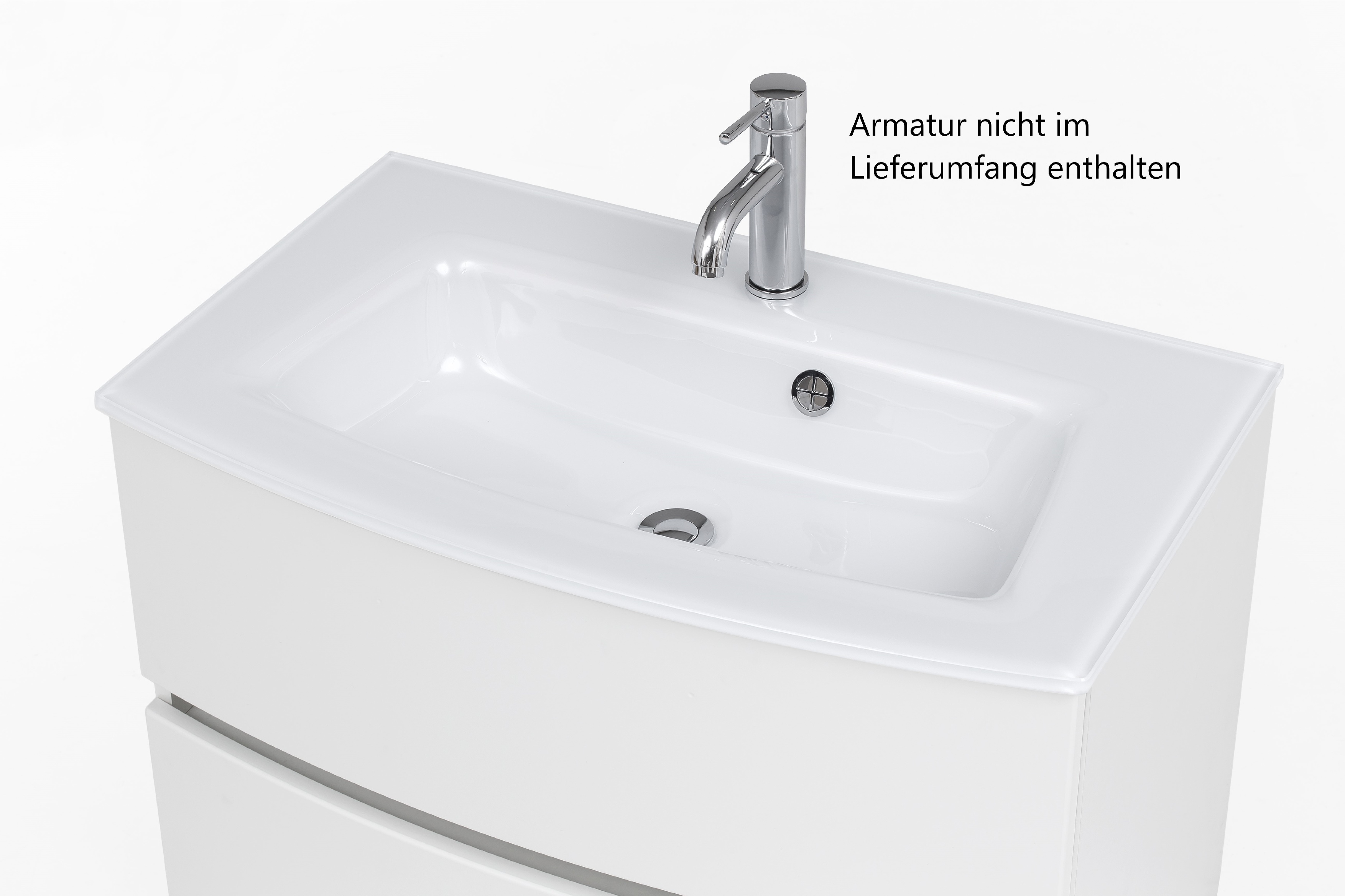 Meuble vasque Kornel 80cm avec vasque blanche - blanc - Image 7