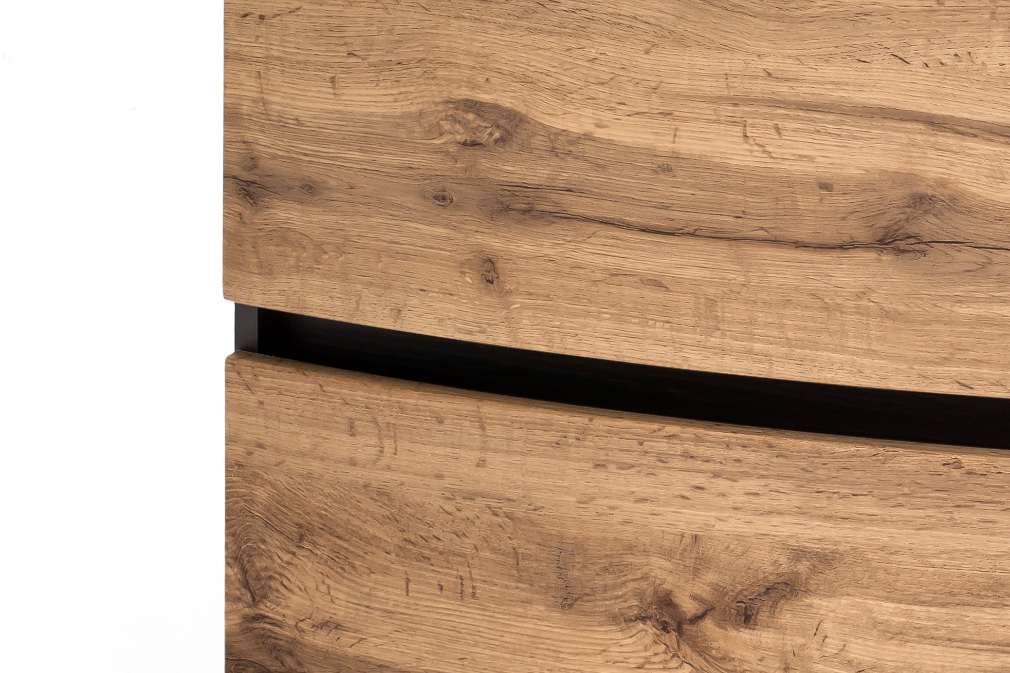 Meuble vasque Kornel 80cm avec vasque grise - gris graphite/chêne - Image 8