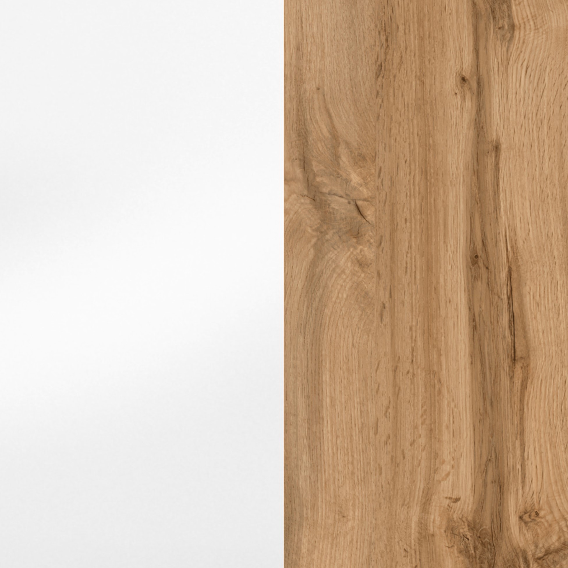 Meuble vasque Luna 100cm 2 tiroirs - chêne/blanc - Image 7