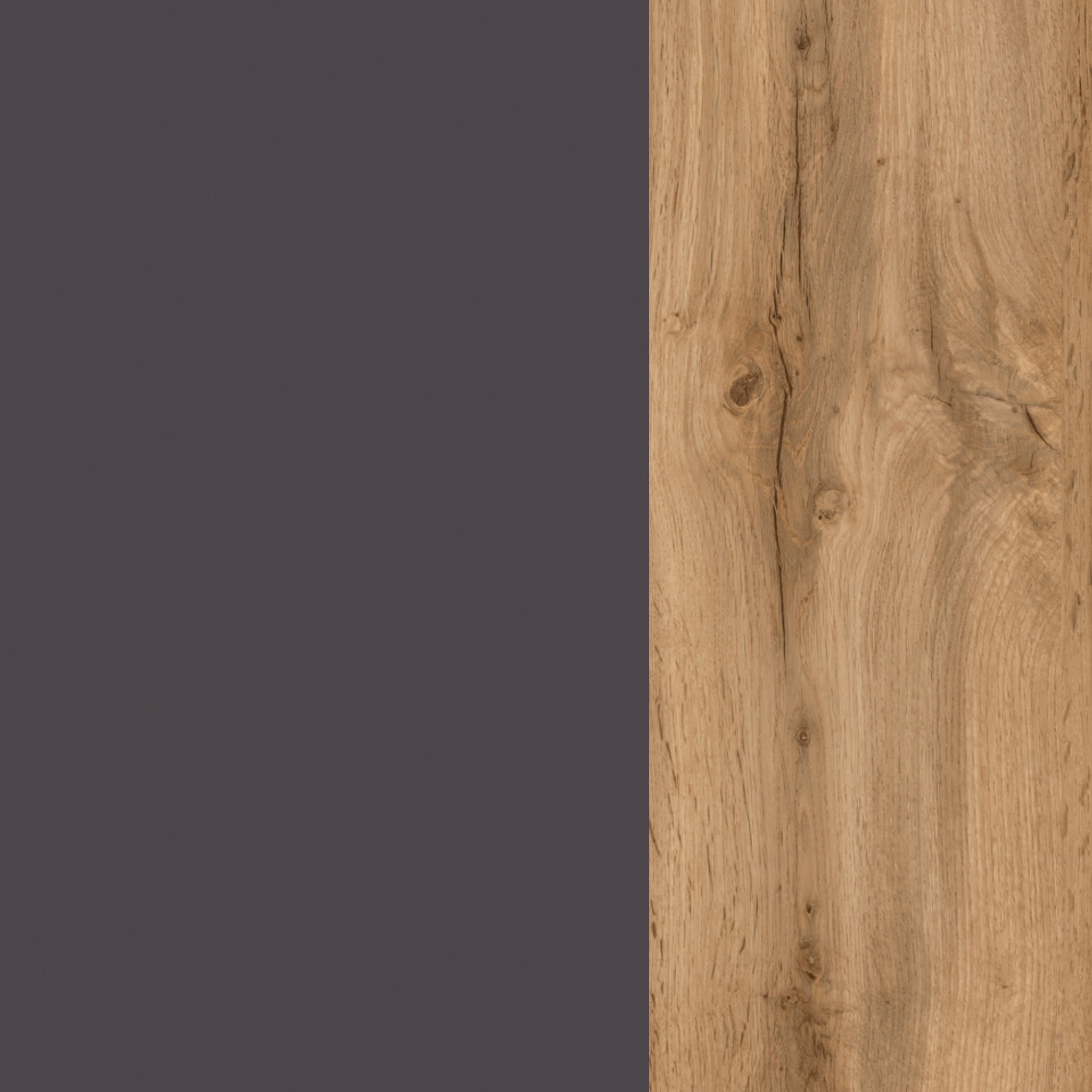 Meuble vasque Luna 80cm 2 tiroirs - chêne/gris - Image 6