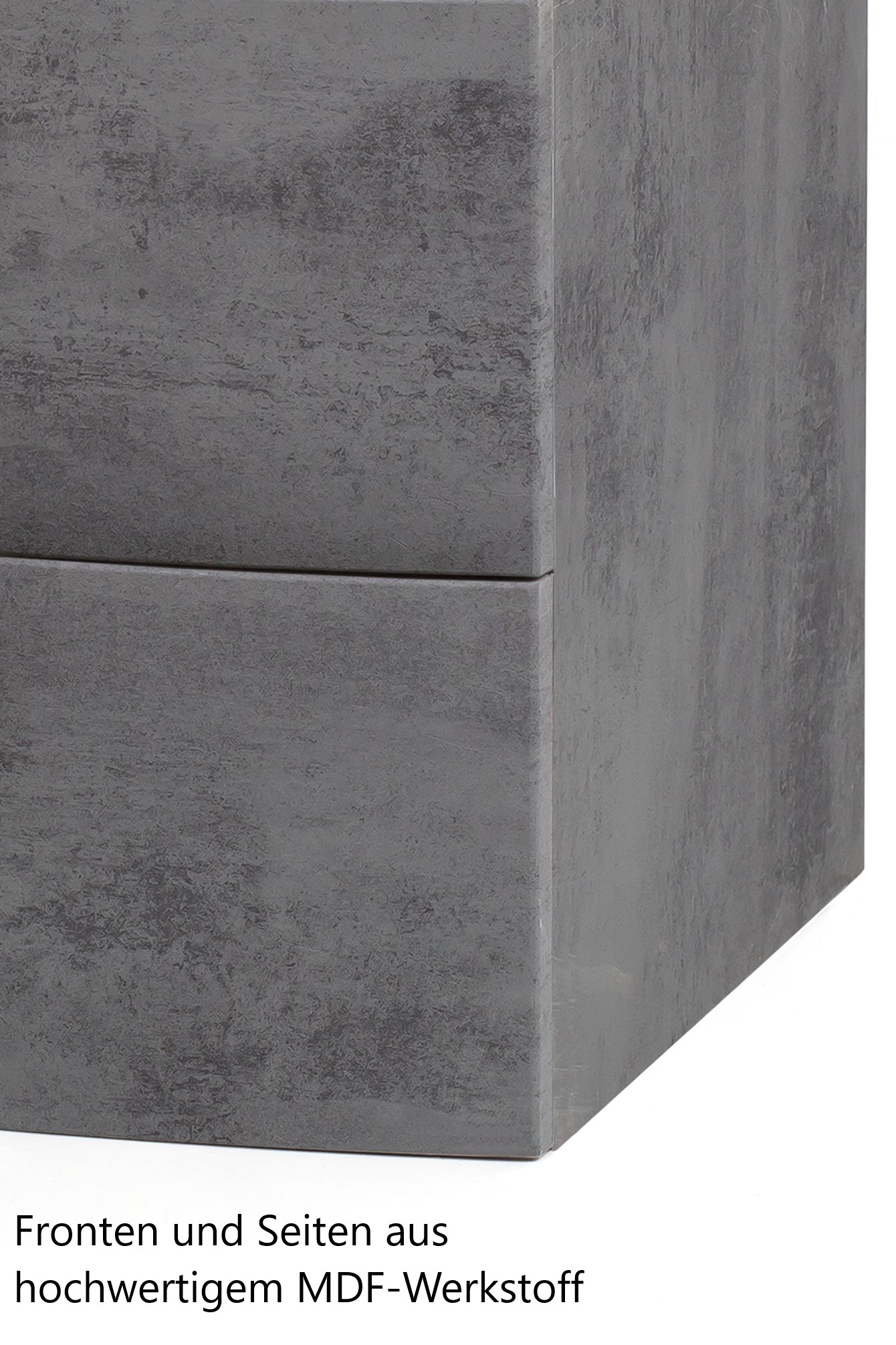 Meuble vasque Stivan 80cm avec vasque blanche - béton - Image 8