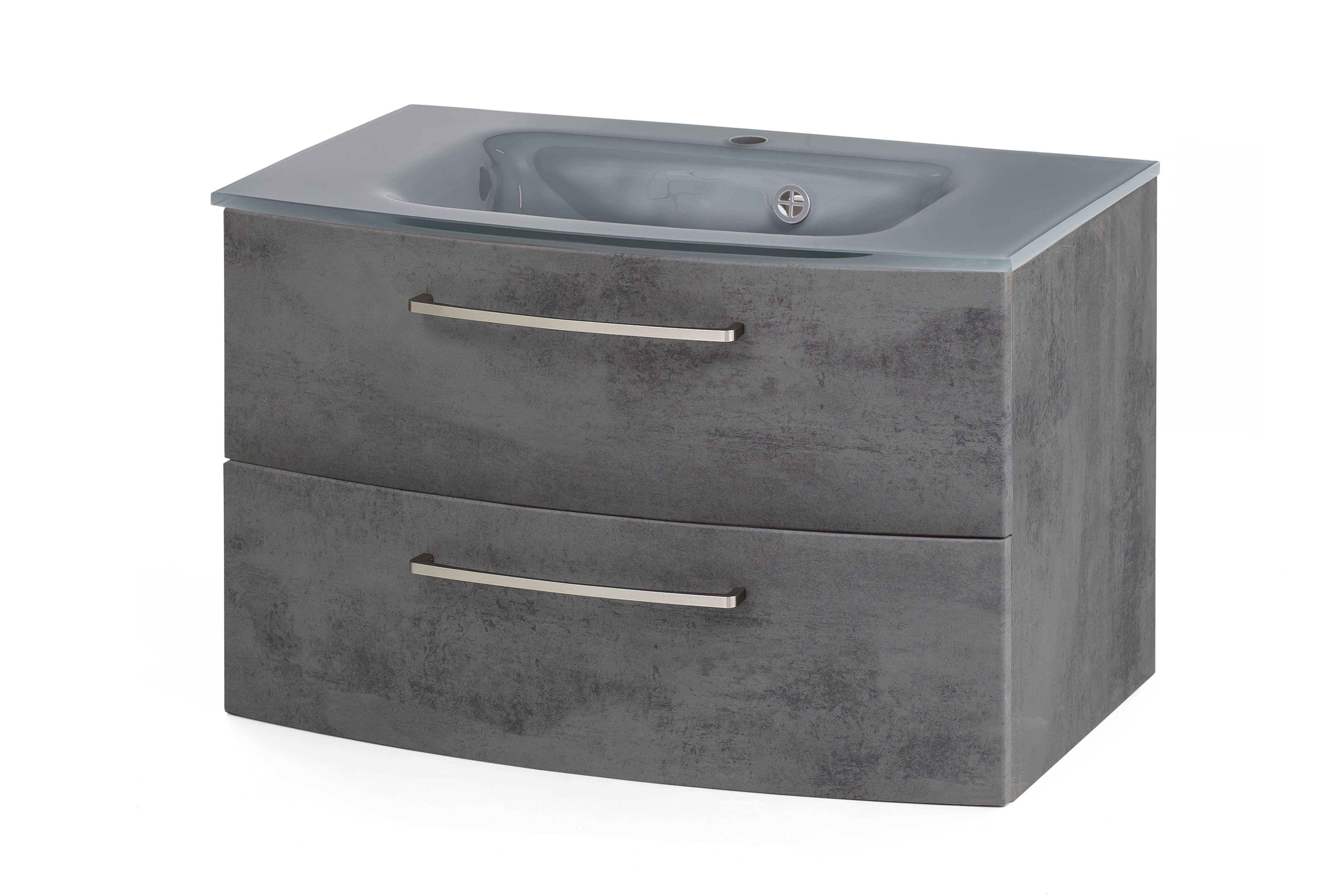 Meuble vasque Stivan 80cm avec vasque grise - béton - Image 10