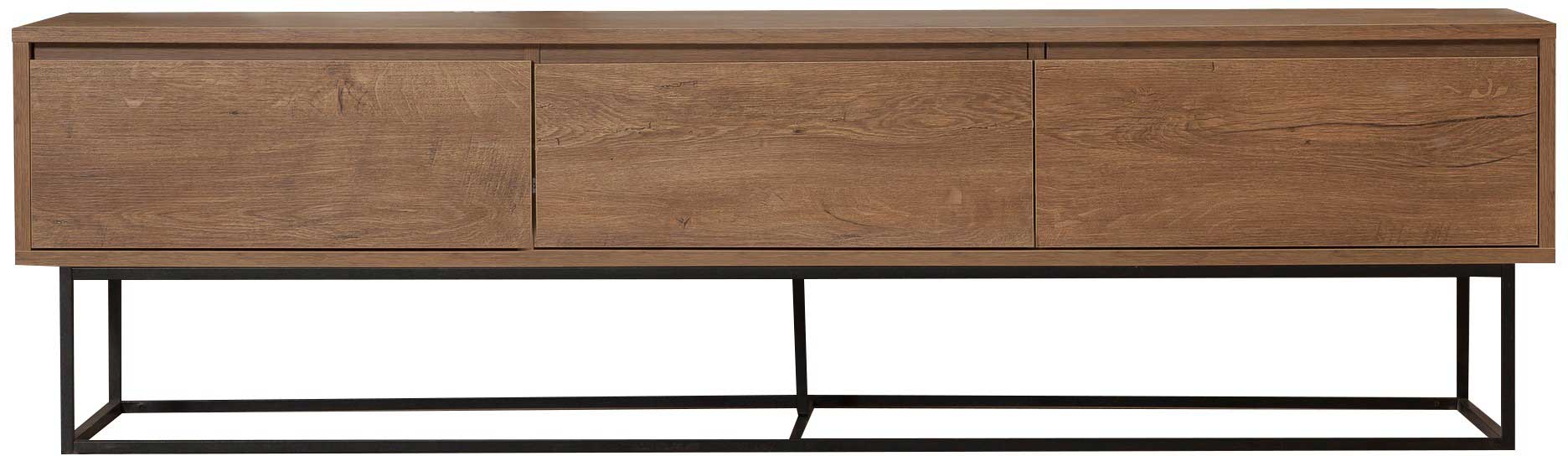 Milo 180 Meuble TV | 100 % MÉLAMINE | Noyer, Noir - Image 7