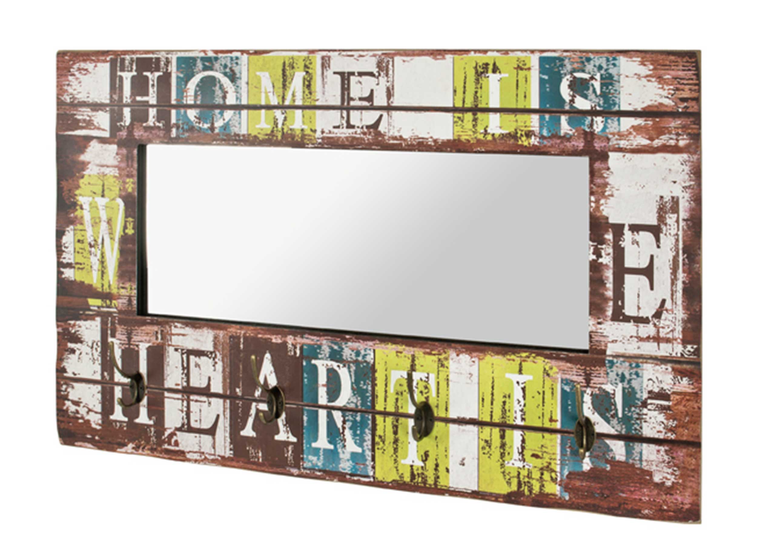 Miroir Emika avec crochets 80cm - multicolore - Image 2