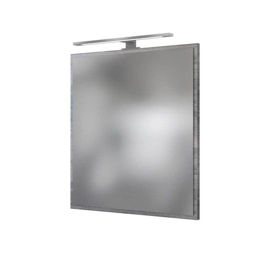 Miroir Lotuk 60cm avec éclairage - chêne gris - Image 6