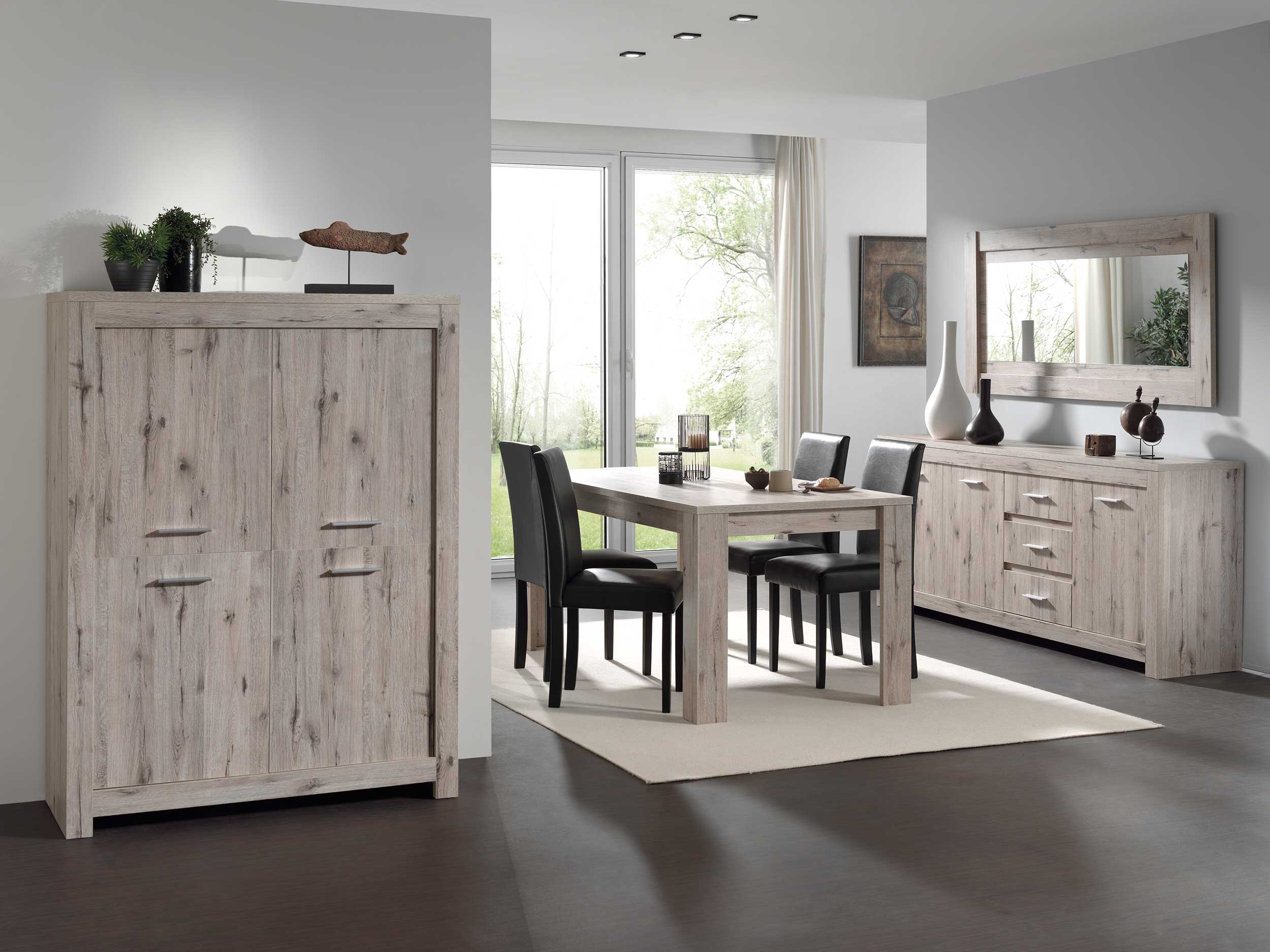 Miroir Poznan 180cm - décor en chêne - Image 4