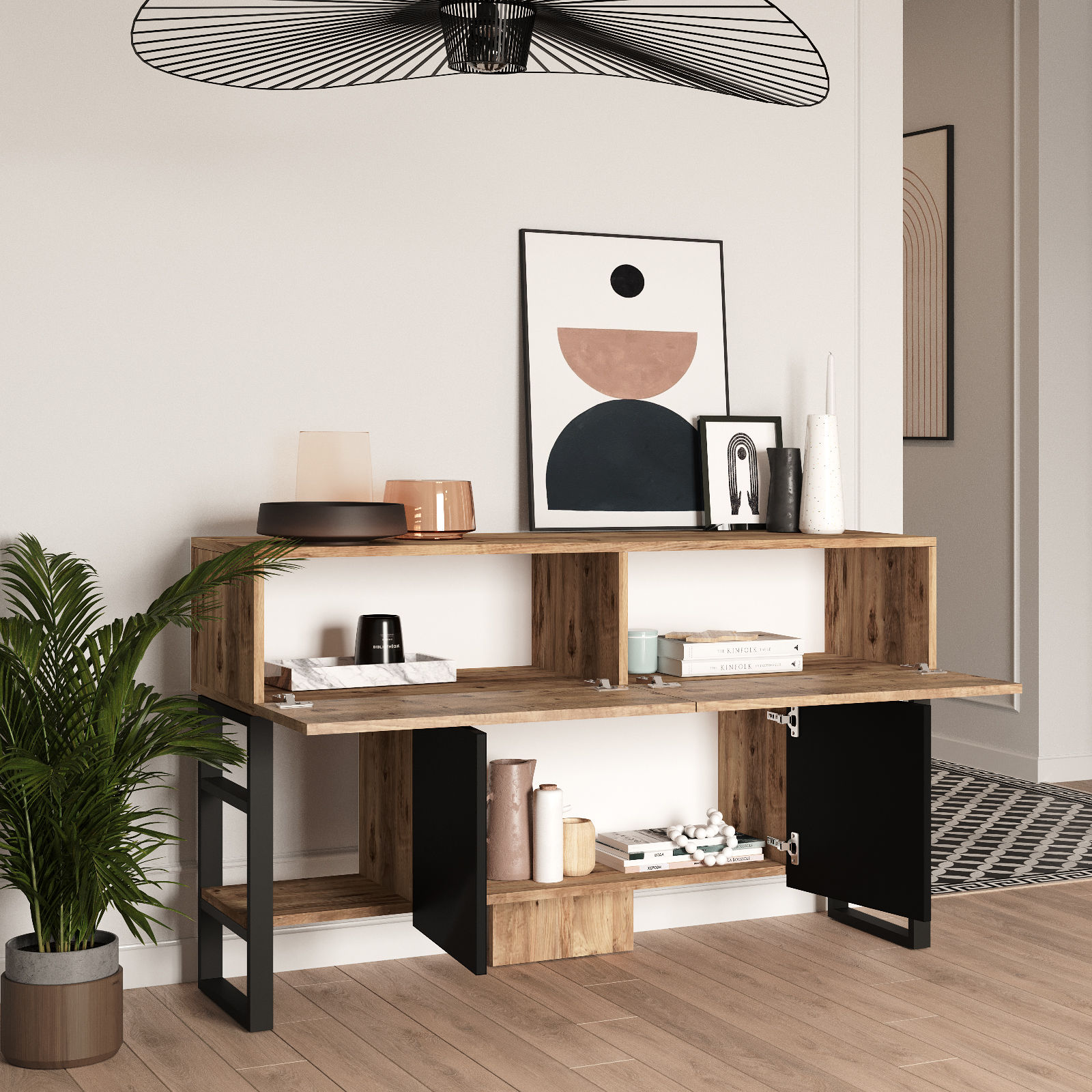 ML25 Console | 100 % MÉLAMINE | Pin Atlantique - Image 4