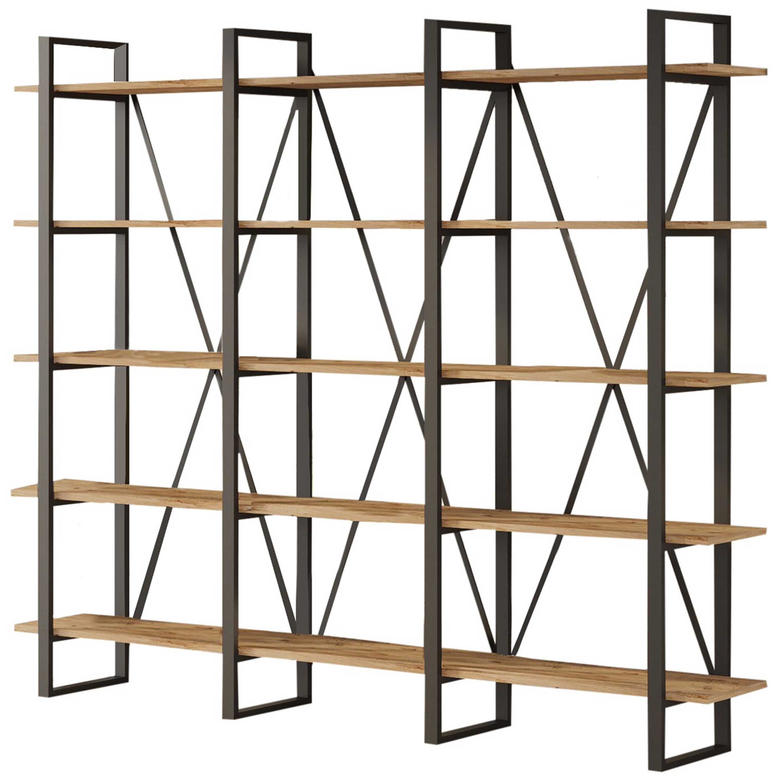 ML4 Bibliothèque | 100 % MÉLAMINE | Pin Atlantique - Image 3