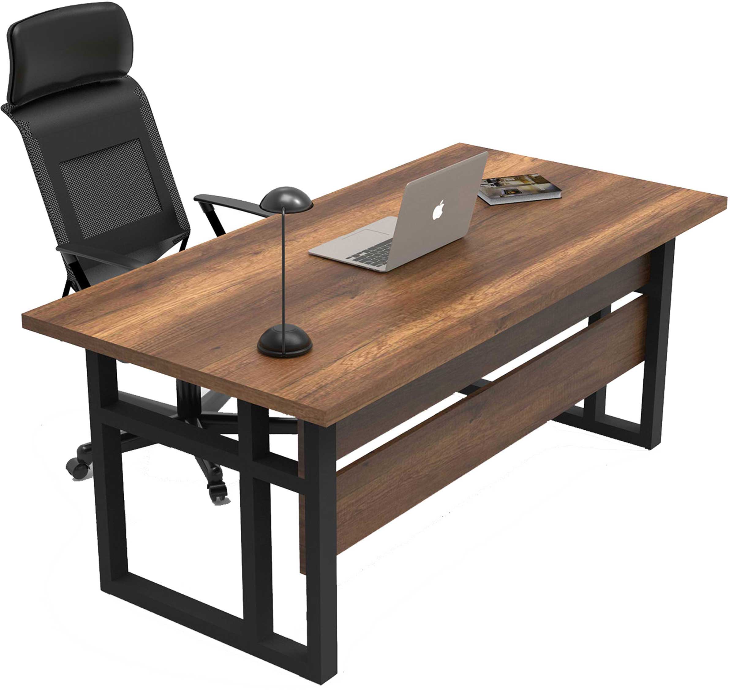 MN1 Bureau d'étude | 100 % MÉLAMINE | Noyer - Image 3