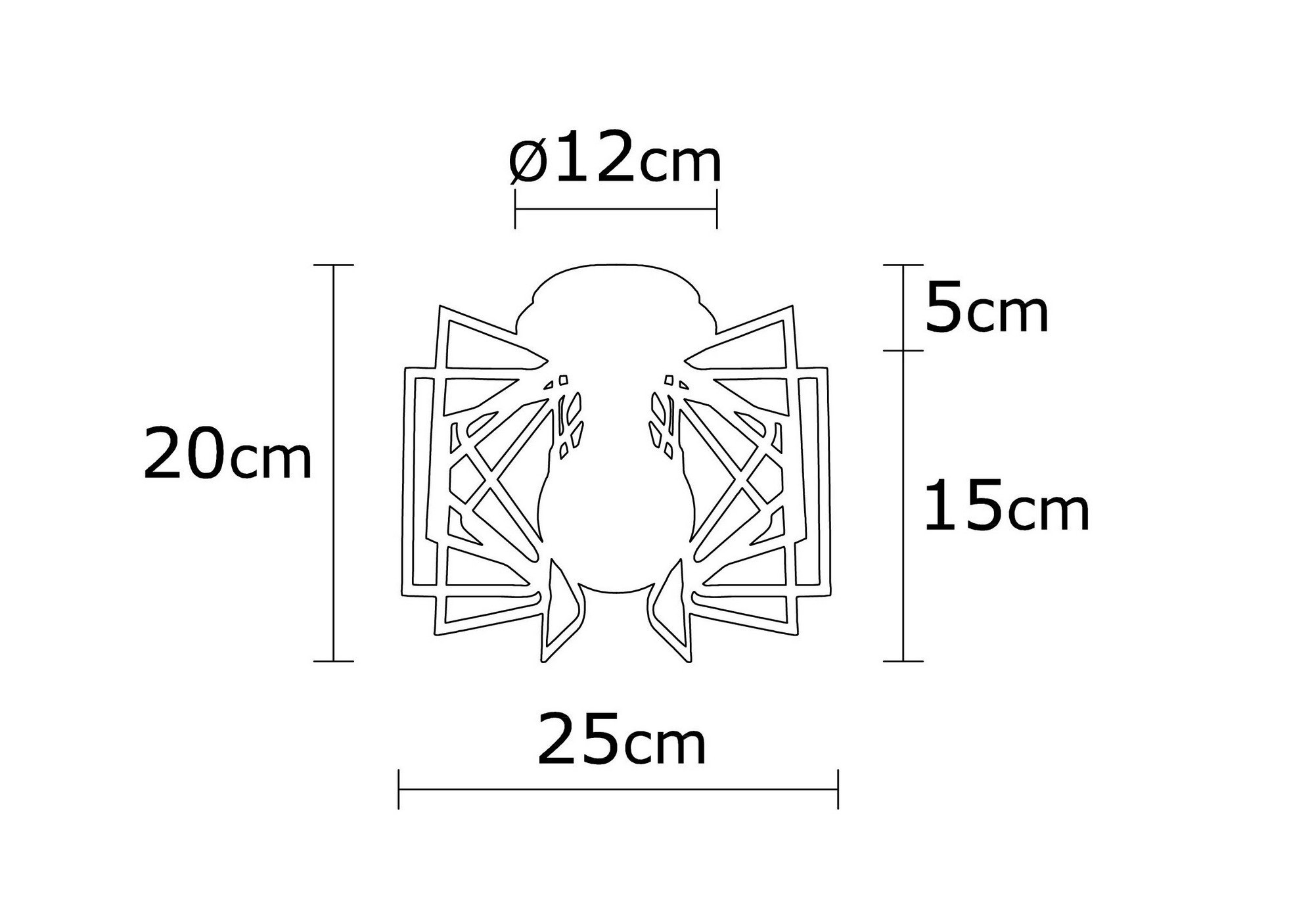 Nemrut Lustre | CORPS EN MÉTAL | Noir - Image 5
