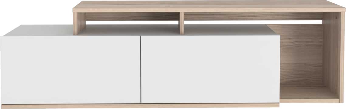 Nexera Meuble TV | 100 % MÉLAMINE | Cordoba, Blanc - Image 3