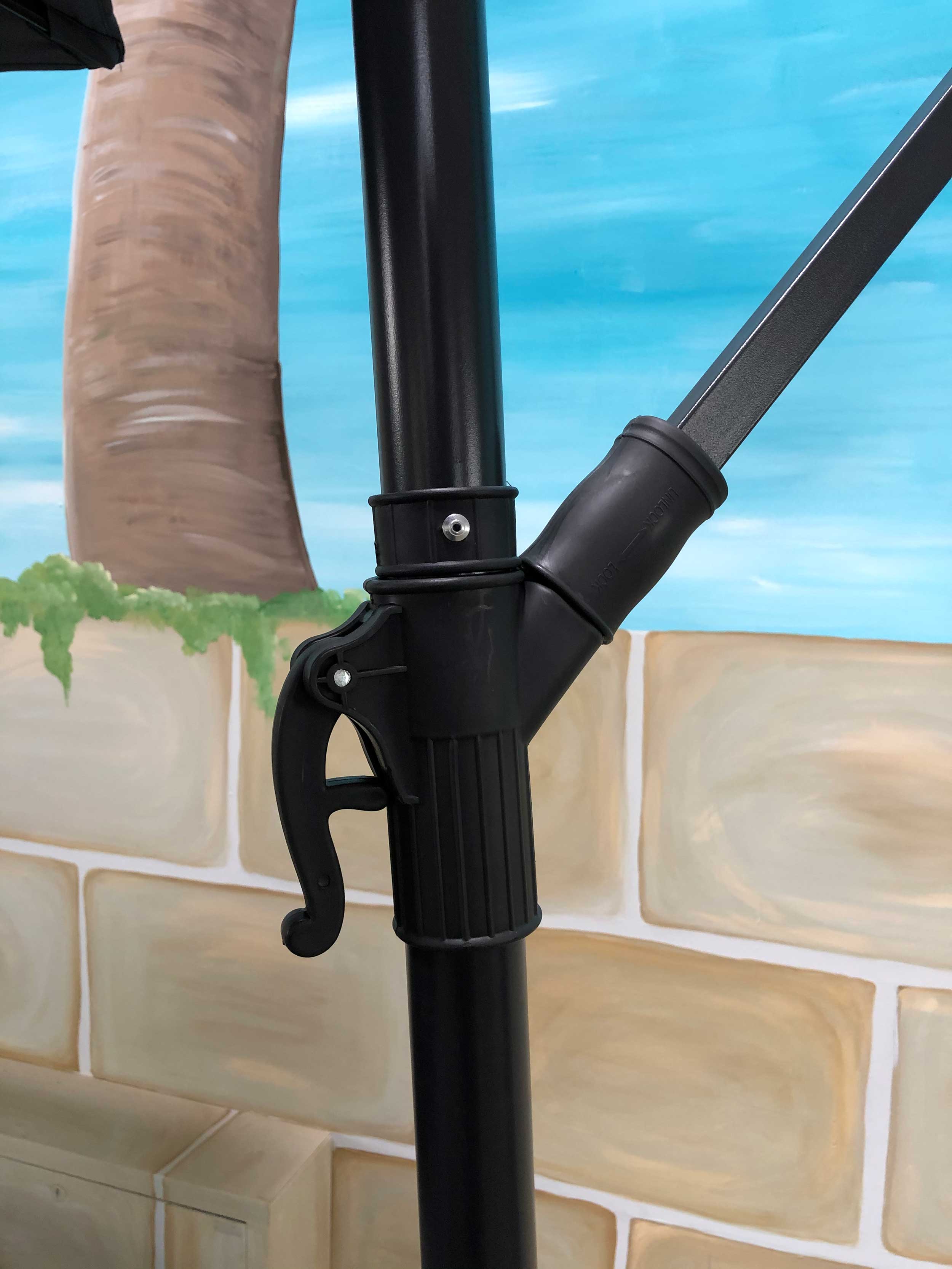 Parasol Menorca Ø300 avec pied croisé – écru - Image 2