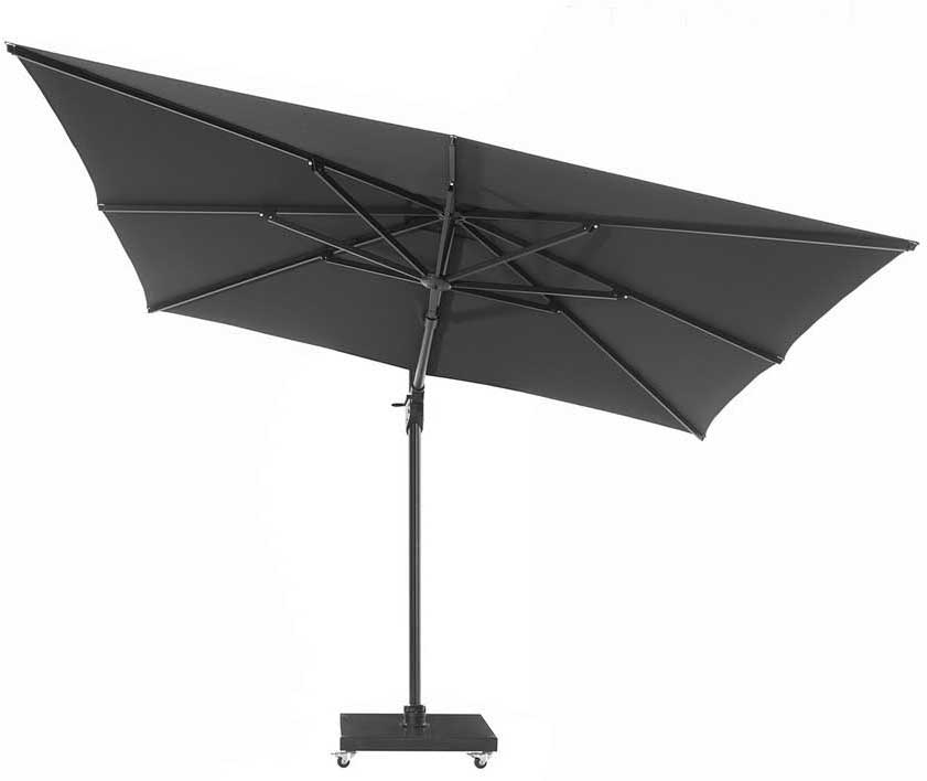 Parasol Tampa 300cm avec base - noir/taupe - Image 4