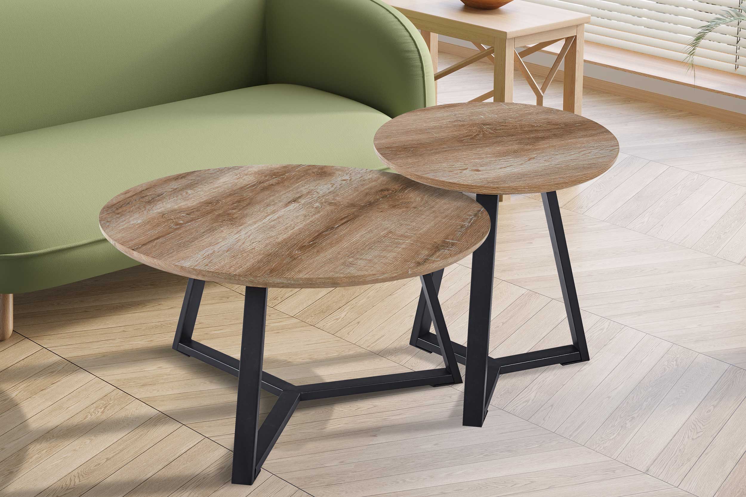 Paso' Decor Oude Eik Bijzettafel | H-H 46 x B-L 45 x D-P 45 cm - Image 6