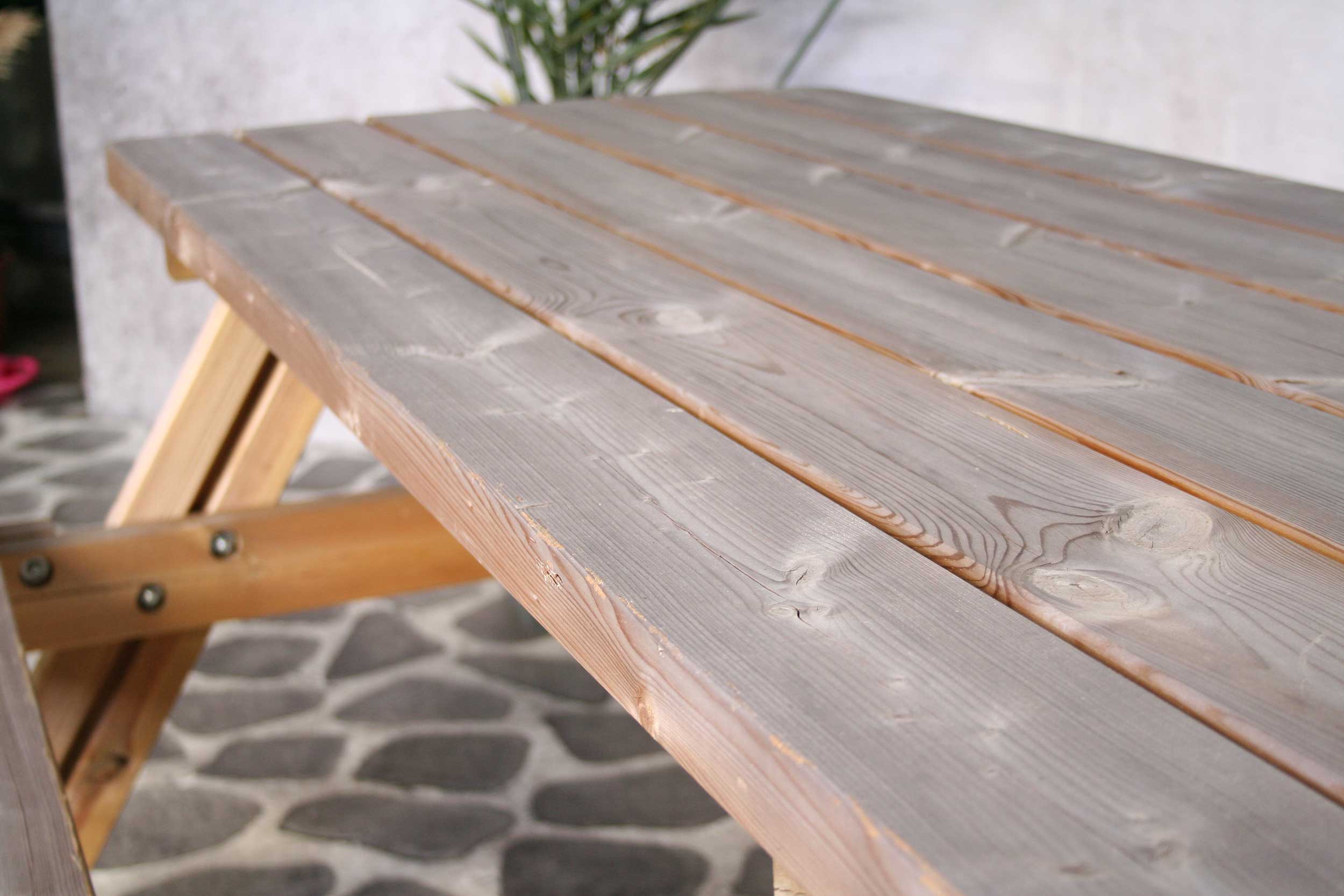 Picknicktafel Oslo – 177x154x77 cm - Grenen - Image 5