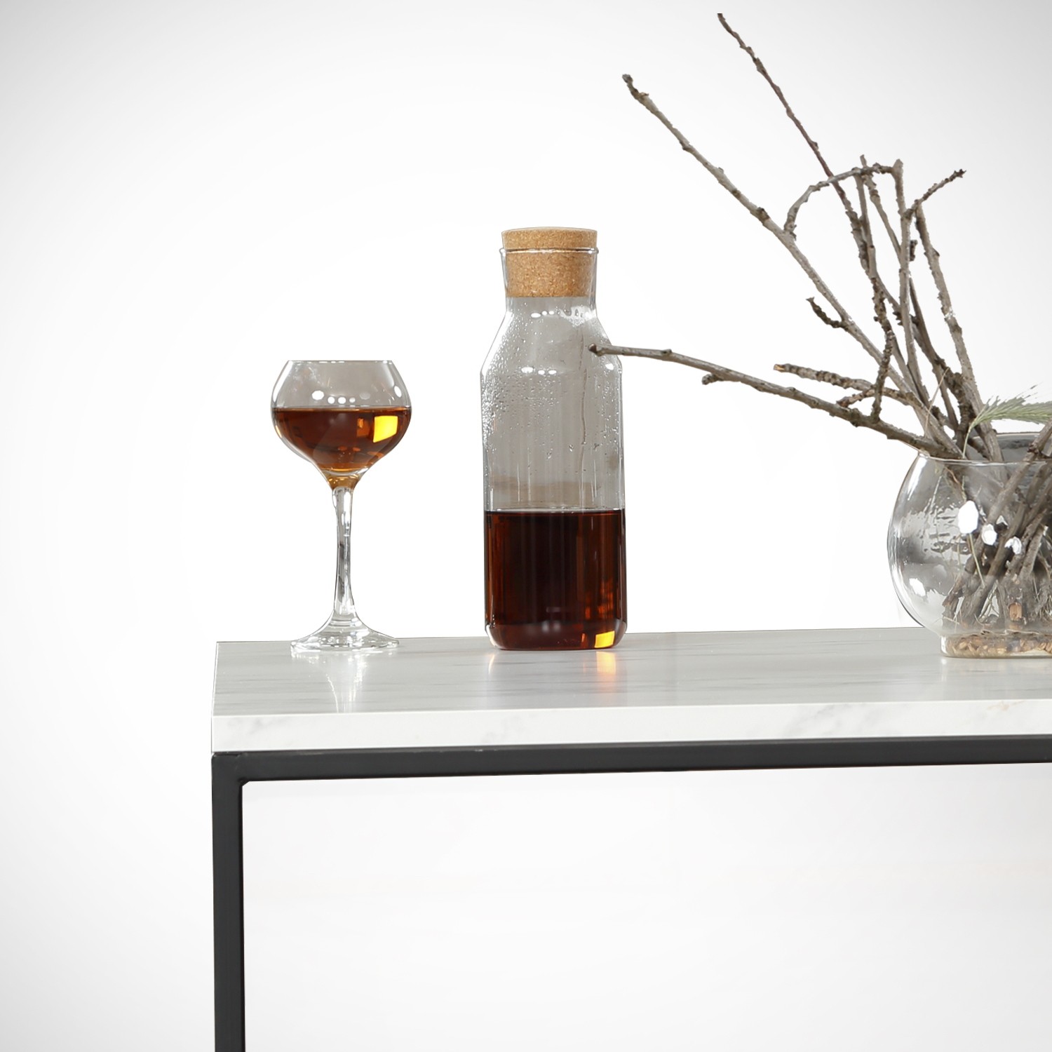 Poly Table basse | 100 % MÉLAMINE | Blanc, Noir - Image 9