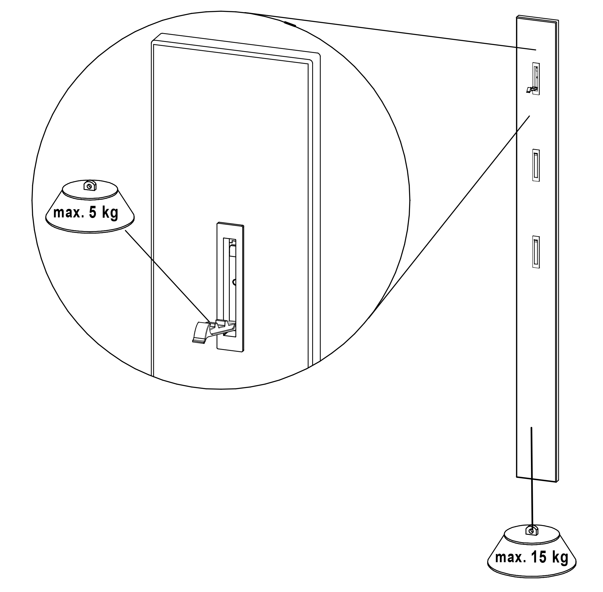 Portemanteau Clucas - blanc - Image 3