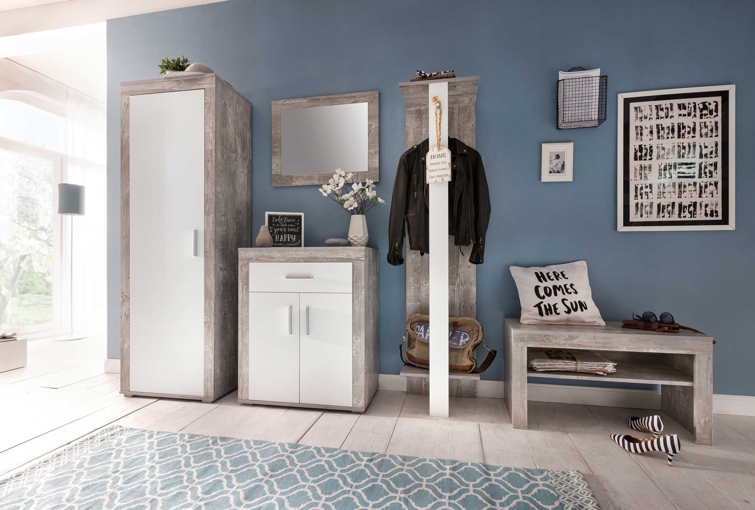 Portemanteau Lake - blanc/béton - Image 2