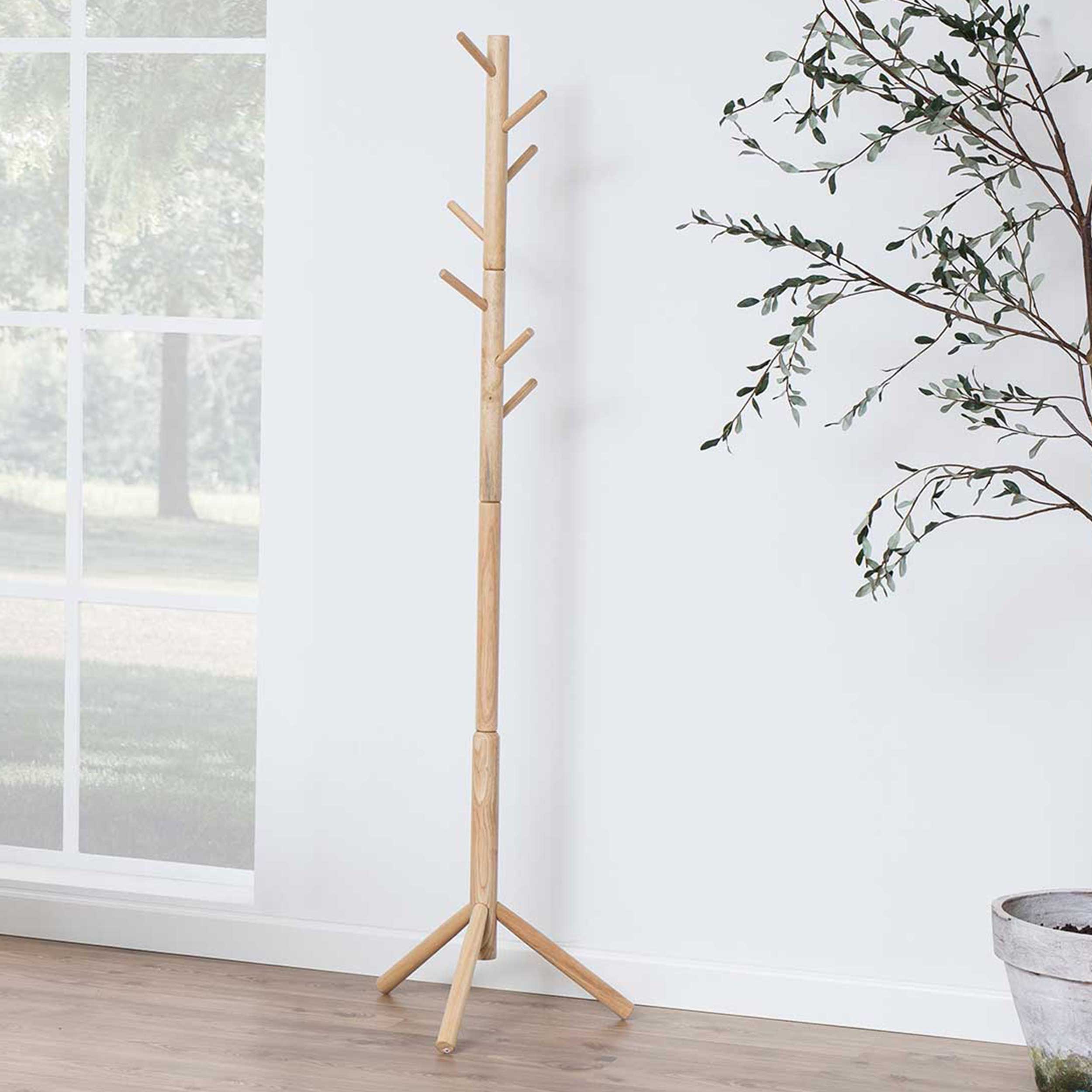 Portemanteau sur pied Hannover - hévéa