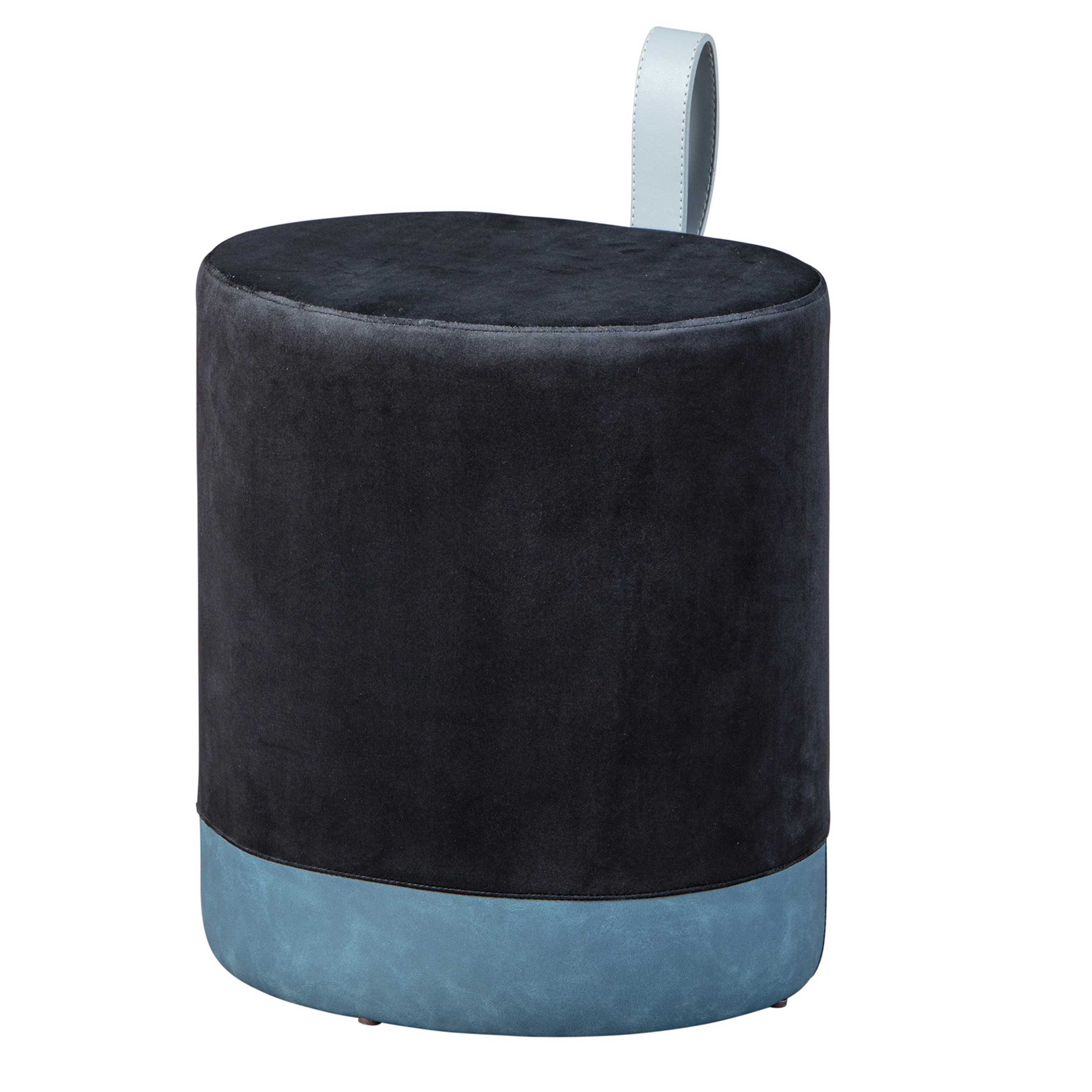 Pouf Osane velours - noir - Image 7