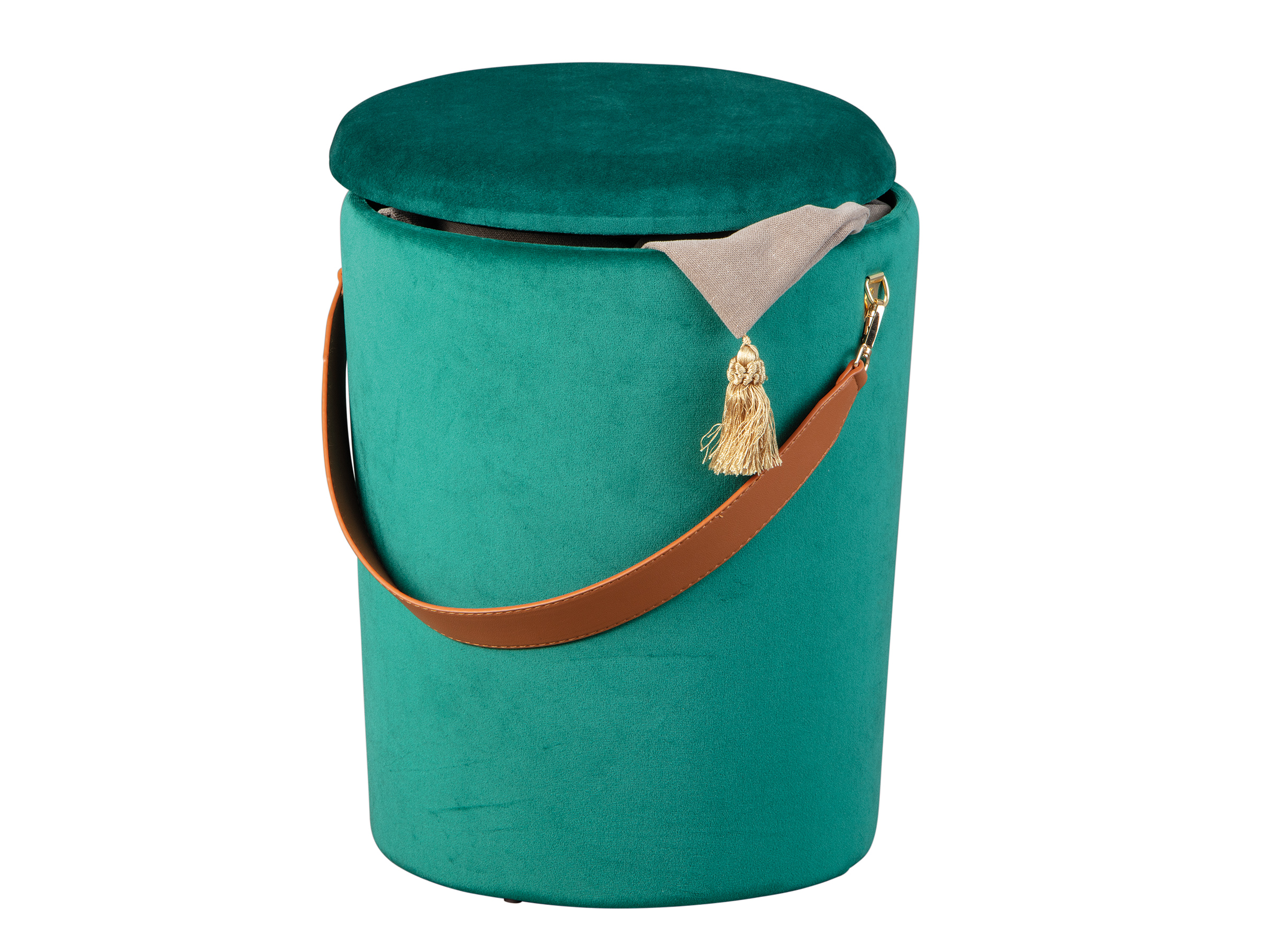 Pouf Papua avec couvercle - vert - Image 7