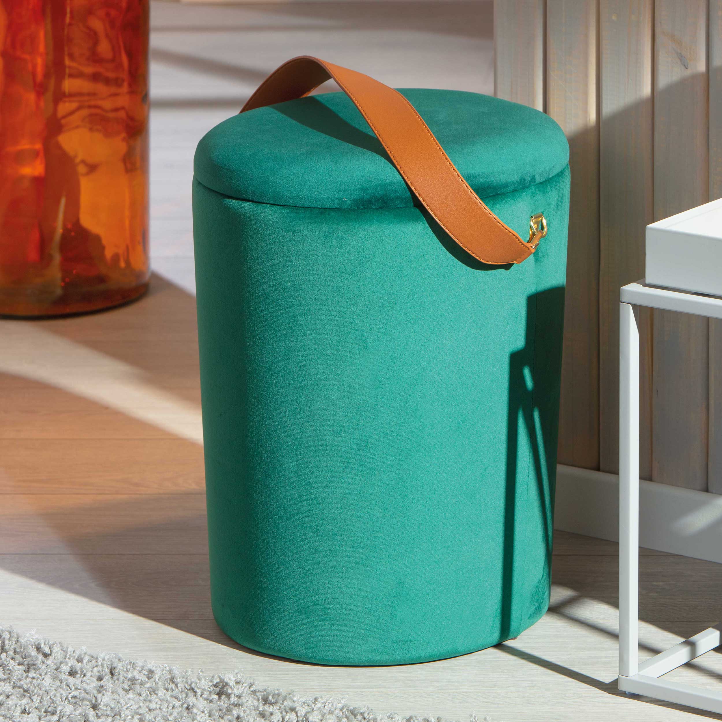 Pouf Papua avec couvercle - vert