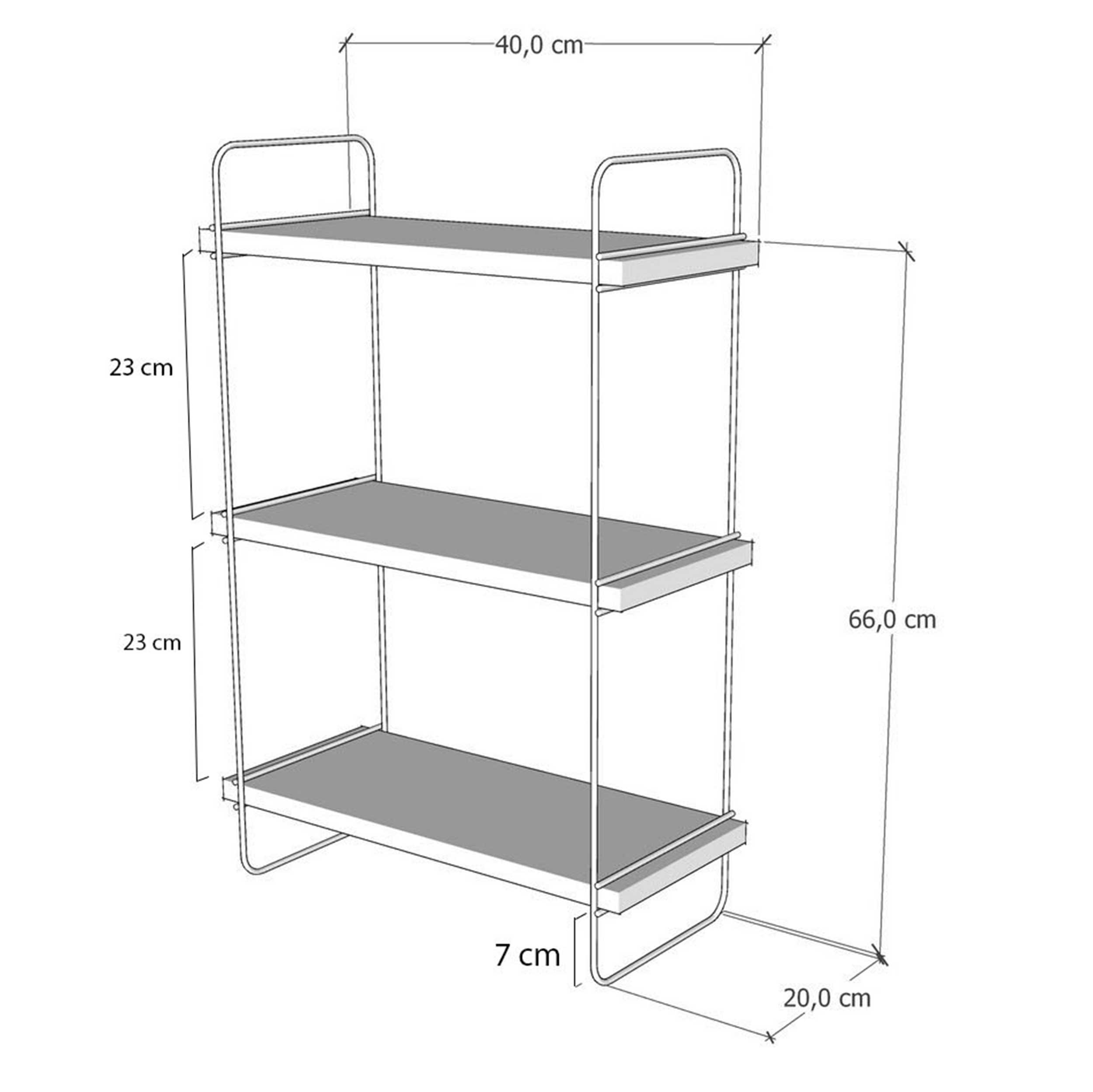 Pulalis Étagère murale | 100 % MÉLAMINE | Pin Atlantique - Image 2