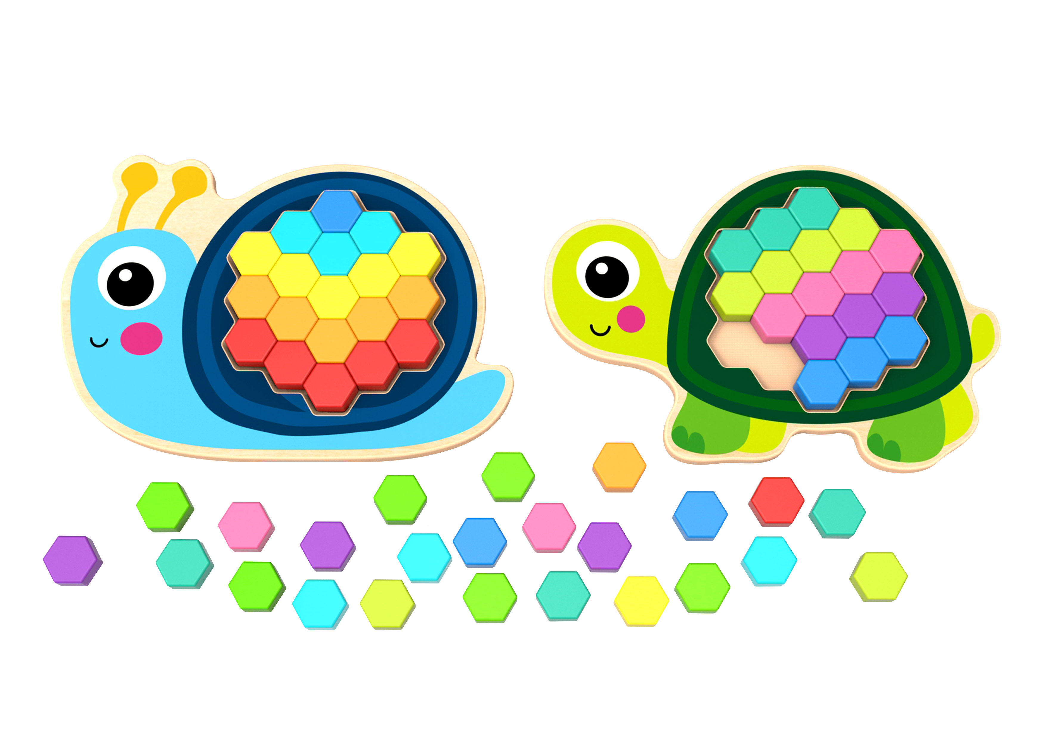 Puzzle mosaïque en bois - Image 2