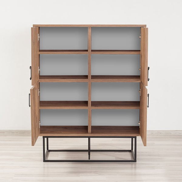 Quantum Armoire polyvalente | 100 % mélaminé | Pin Atlantique, noir - Image 3