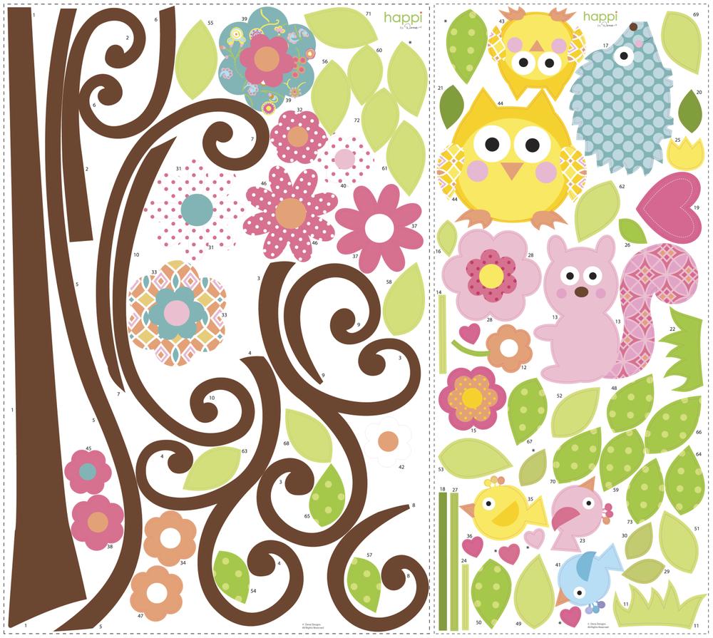 RoomMates stickers muraux - Arbre frisé - Image 4