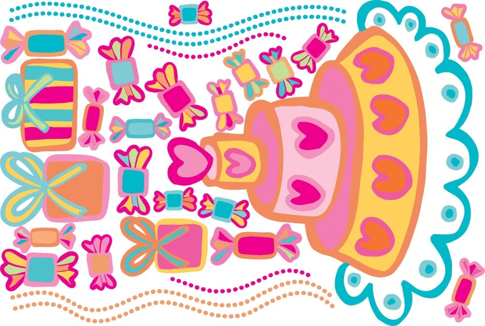 RoomMates stickers muraux - Gâteau d'anniversaire - Image 2