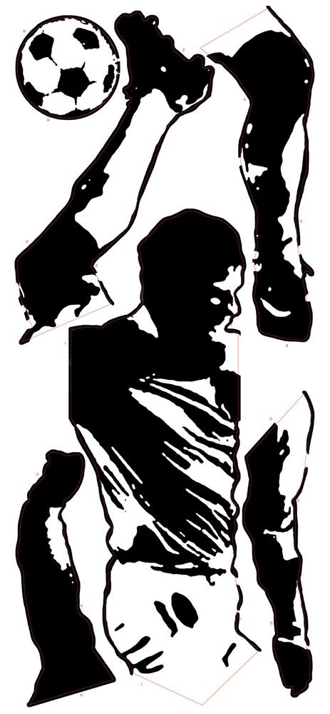 RoomMates stickers muraux - Joueur de foot - Image 4