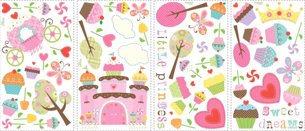 RoomMates stickers muraux Princesse gâteaux - Image 2