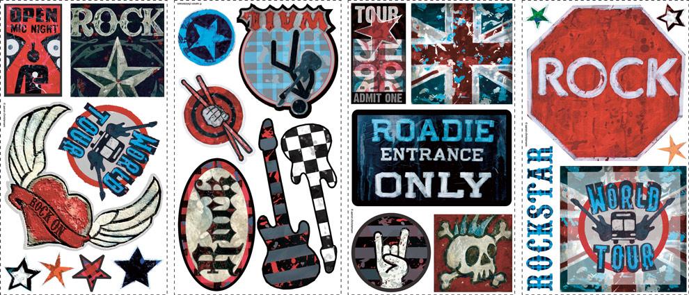 RoomMates stickers muraux - Rock 'n roll pour garçons - Image 2