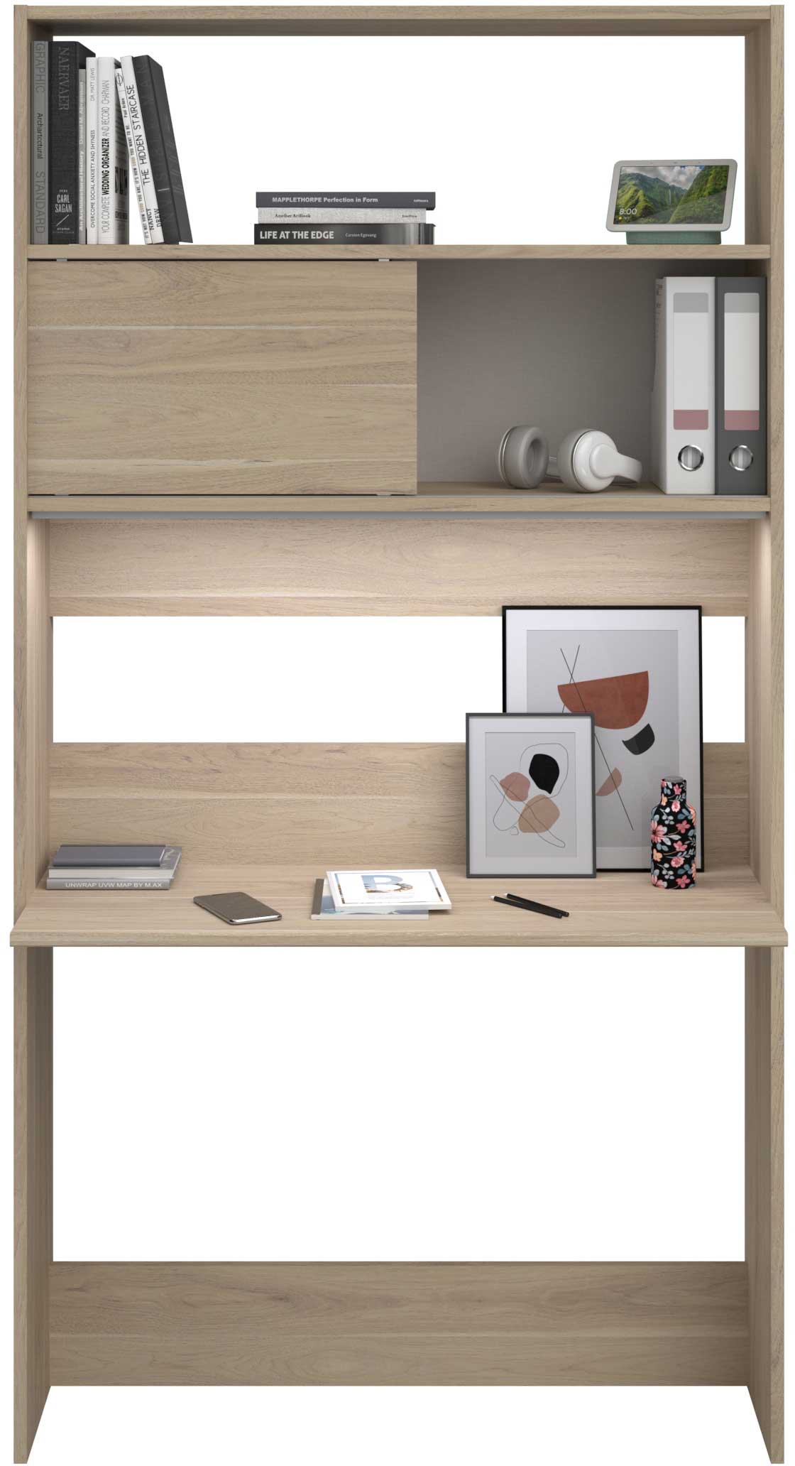 Secretaire Fina 105 cm - chêne - Image 11