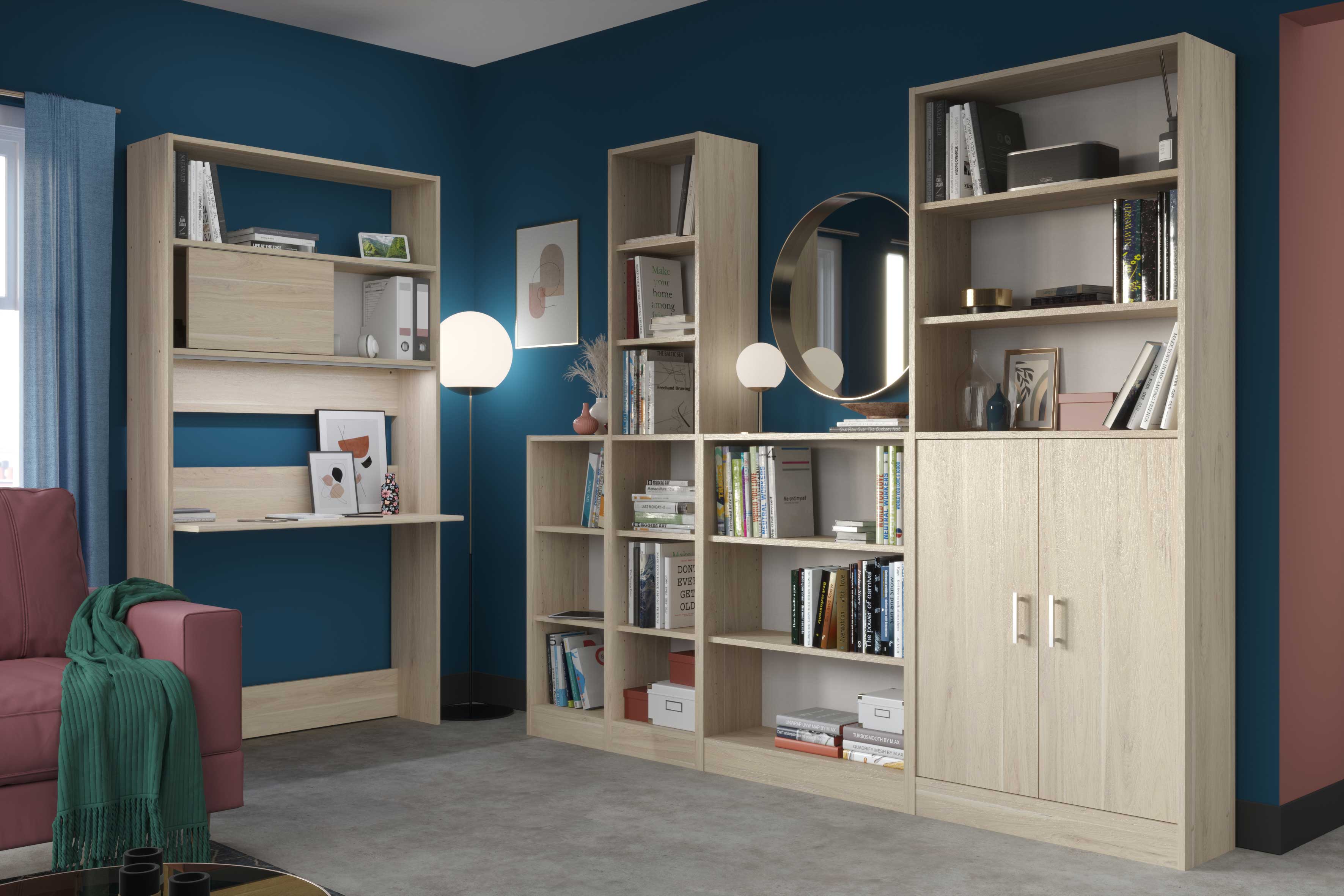 Secretaire Fina 105 cm - chêne - Image 12