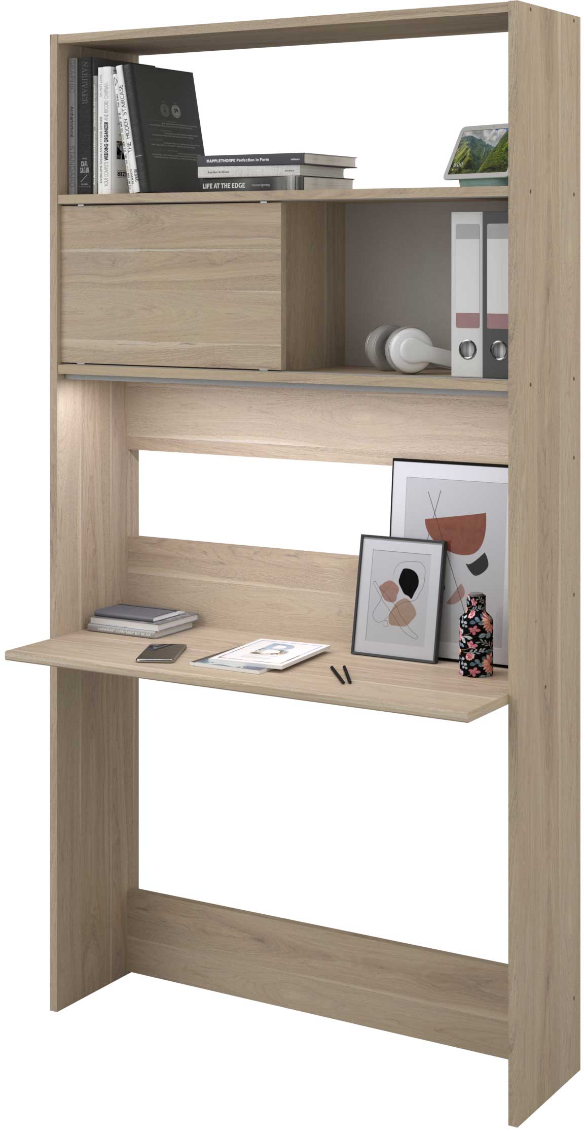 Secretaire Fina 105 cm - chêne - Image 9