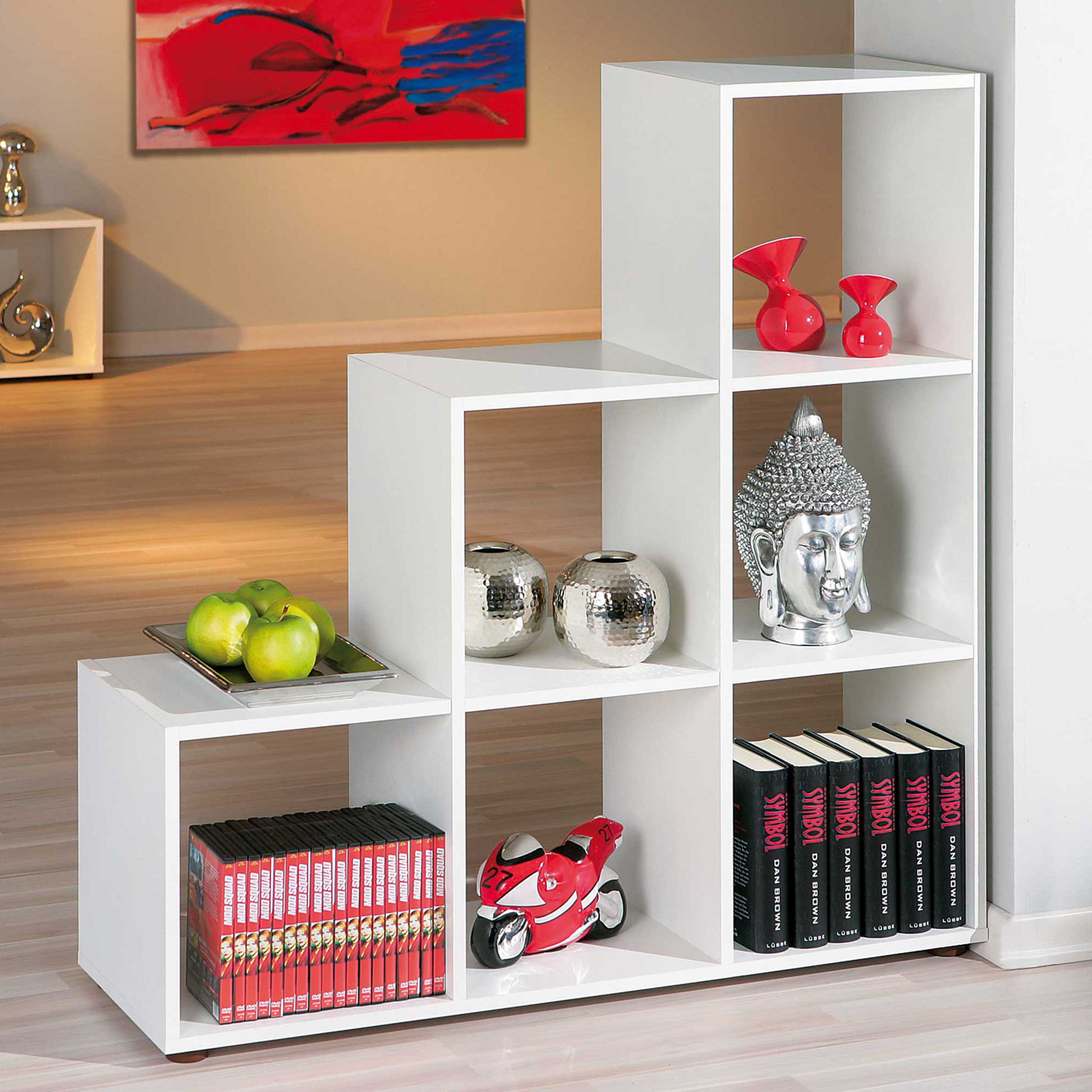 Séparateur de pièce Luini 6 compartiments - blanc